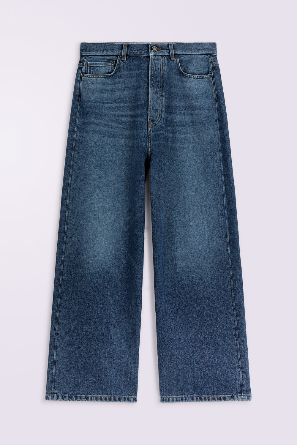 Winter Waterskiing Baggy Jeans Mid Blue