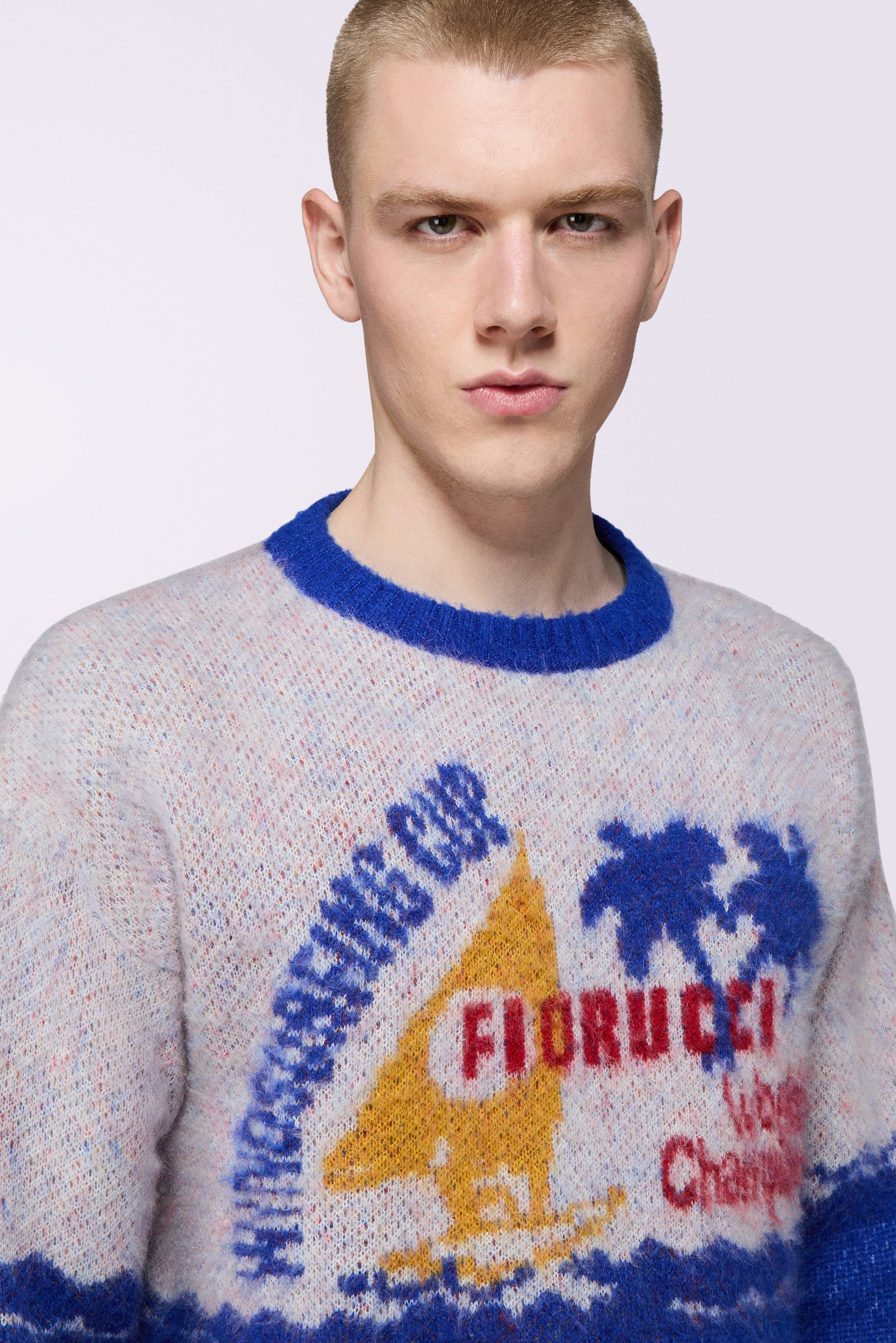 Windsurfing Mohair Jumper Blue