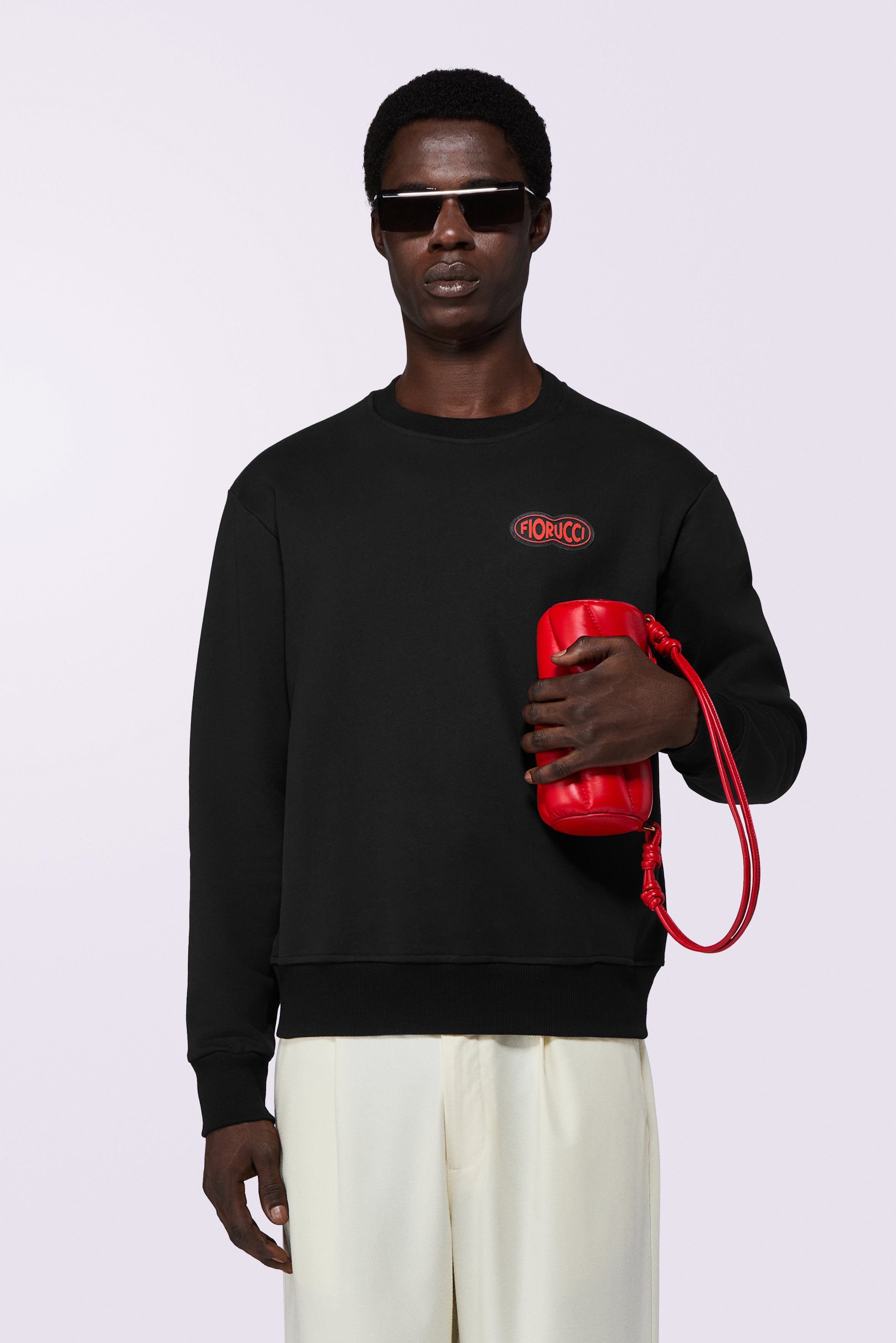 Felpa Regular Patch Logo Fish Eye Nera