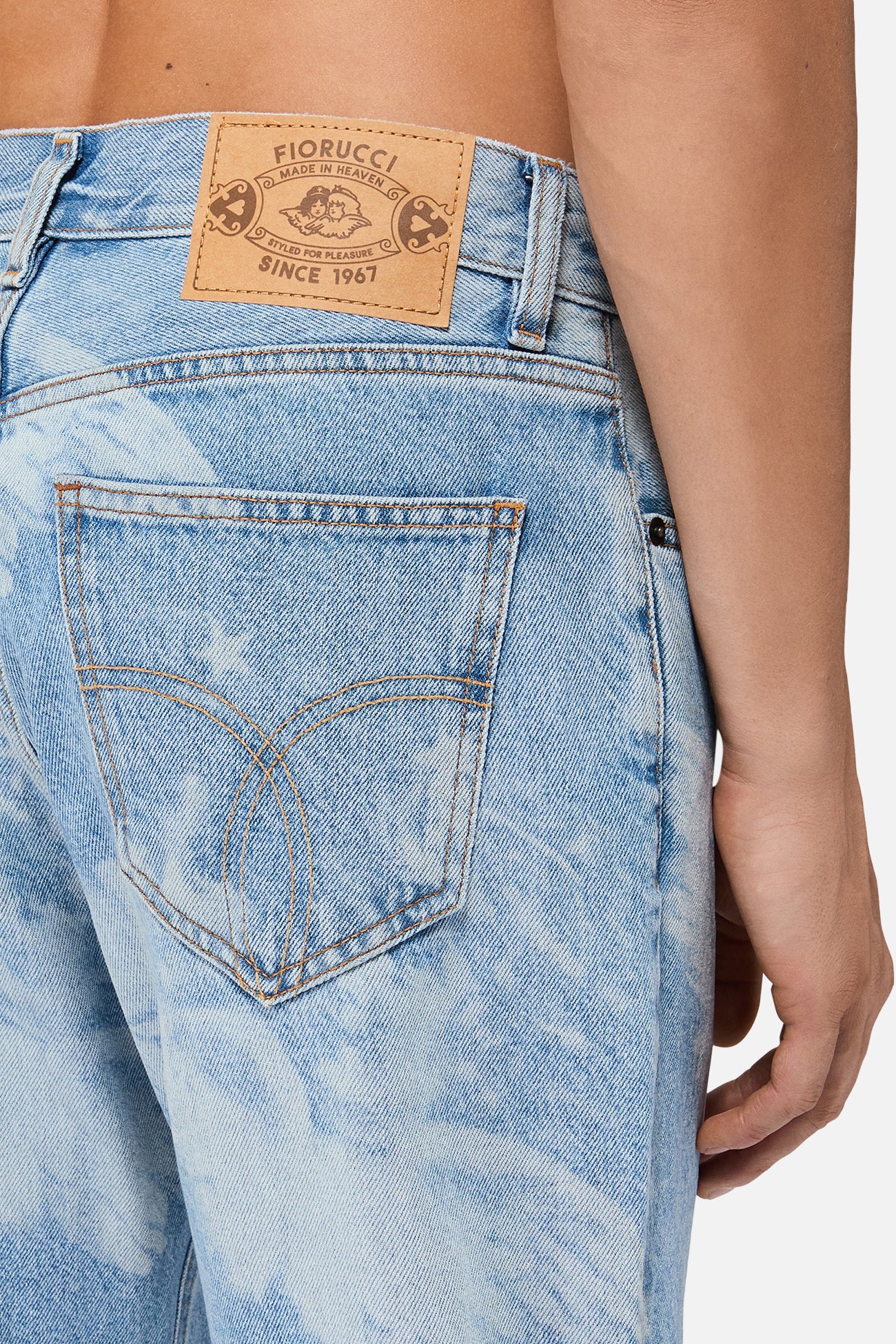 Angels Straight Fit Jeans Light Blue