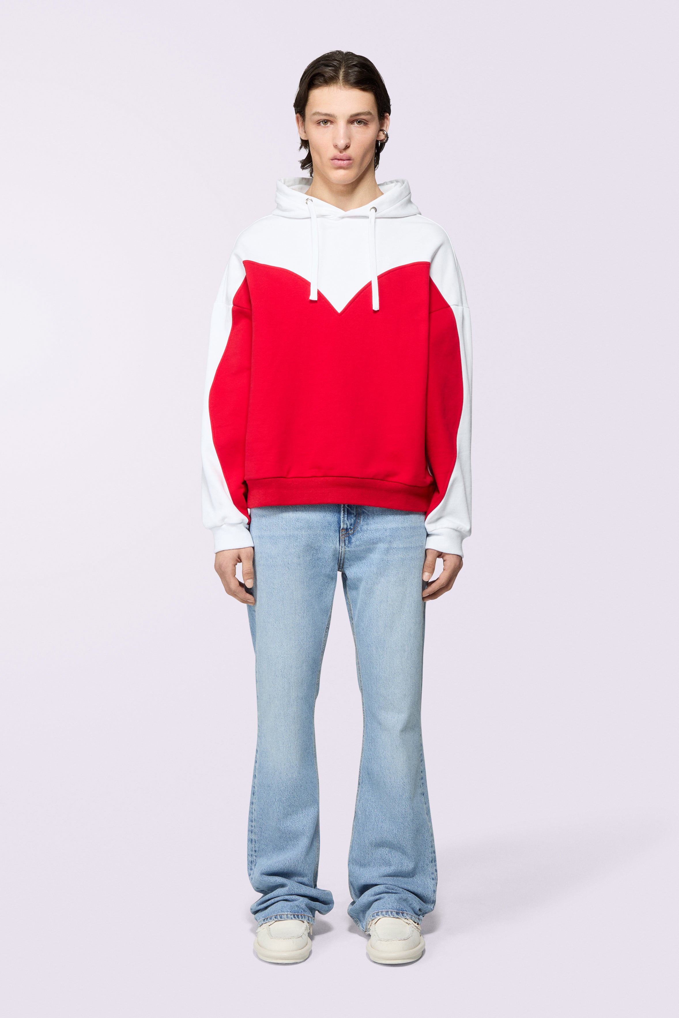 Heart Flare Jeans Light Blue