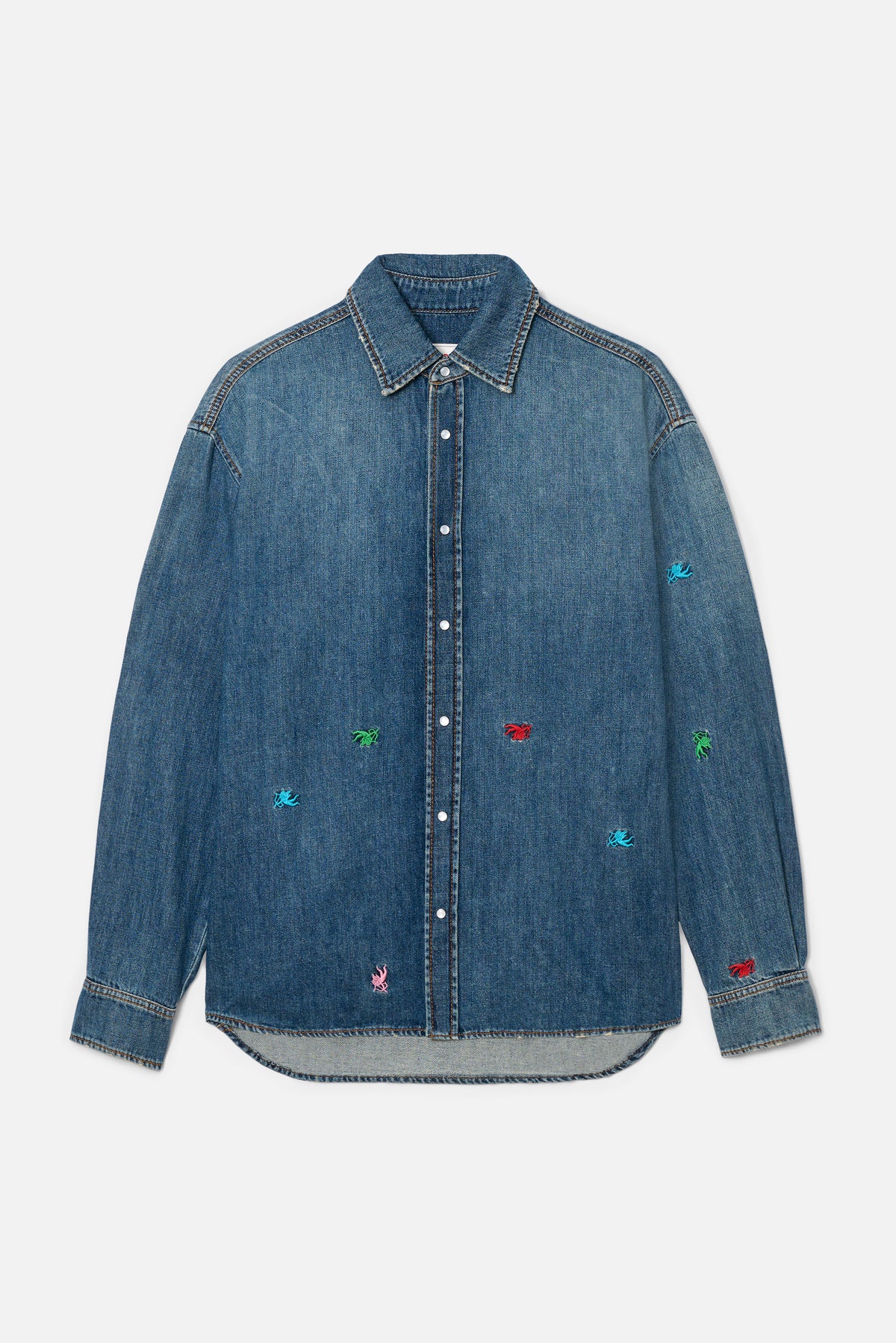 Camicia Denim Ricami Cupido