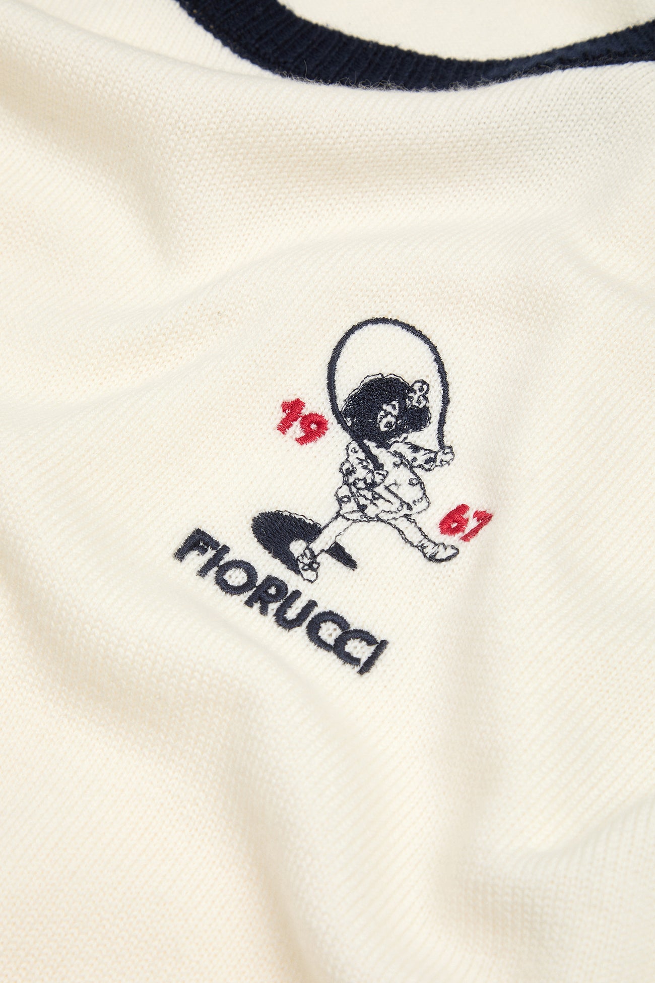 Skipping Girl Embroidered Sweater