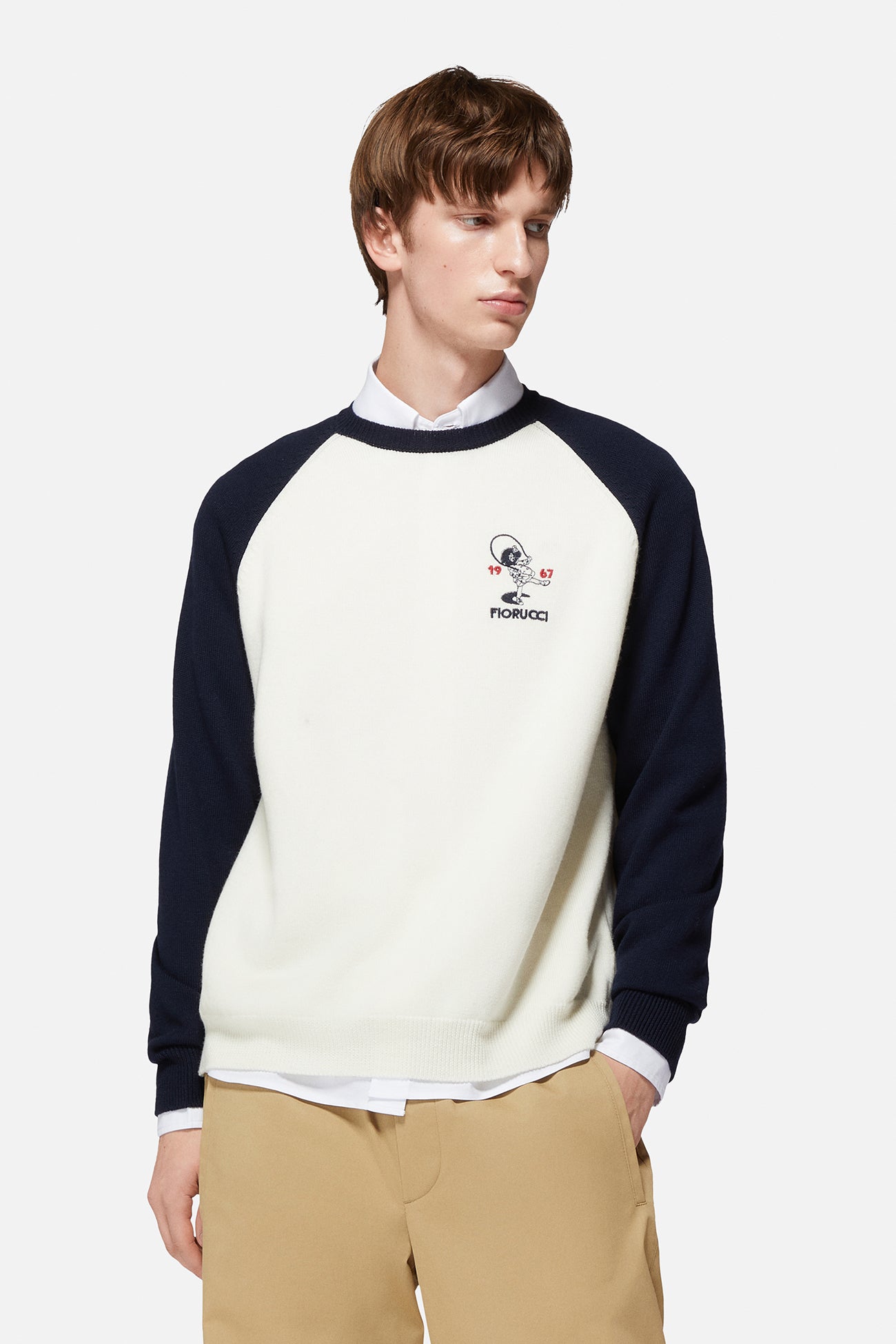 Skipping Girl Embroidered Sweater