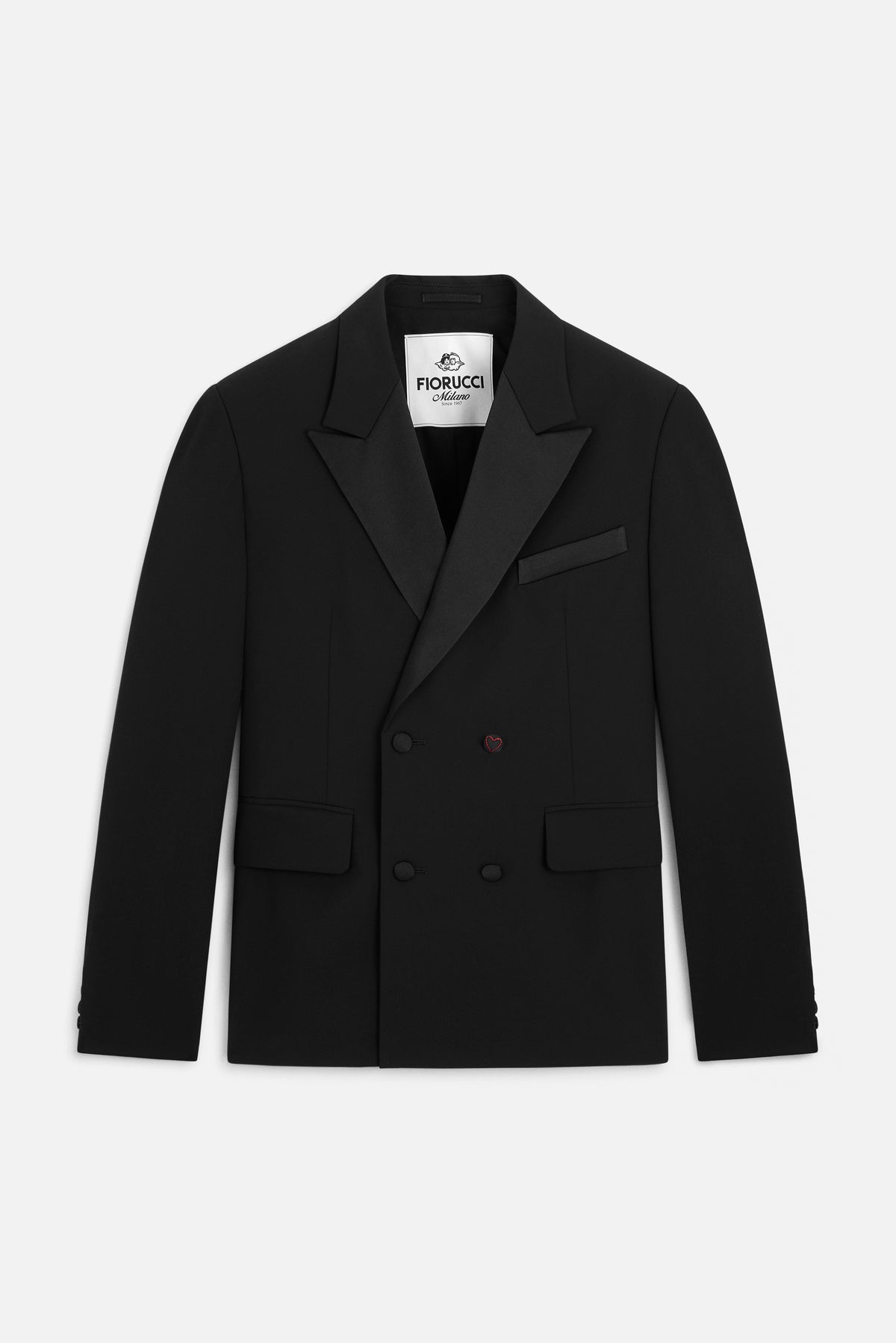 Mens Heart Button Blazer
