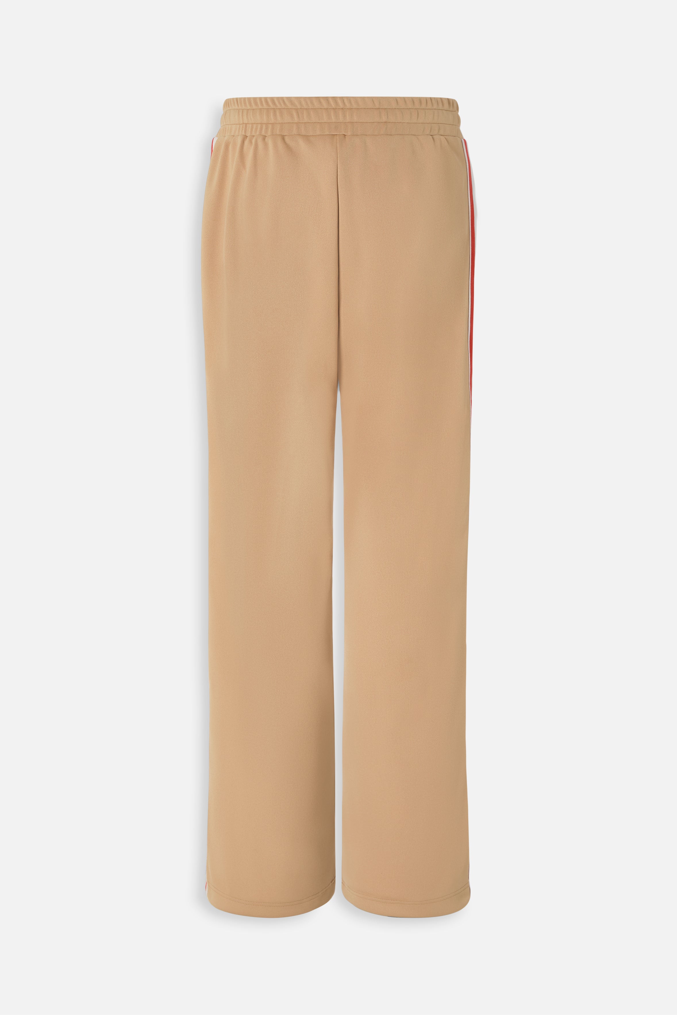 Striped Star Logo Track Trousers Beige