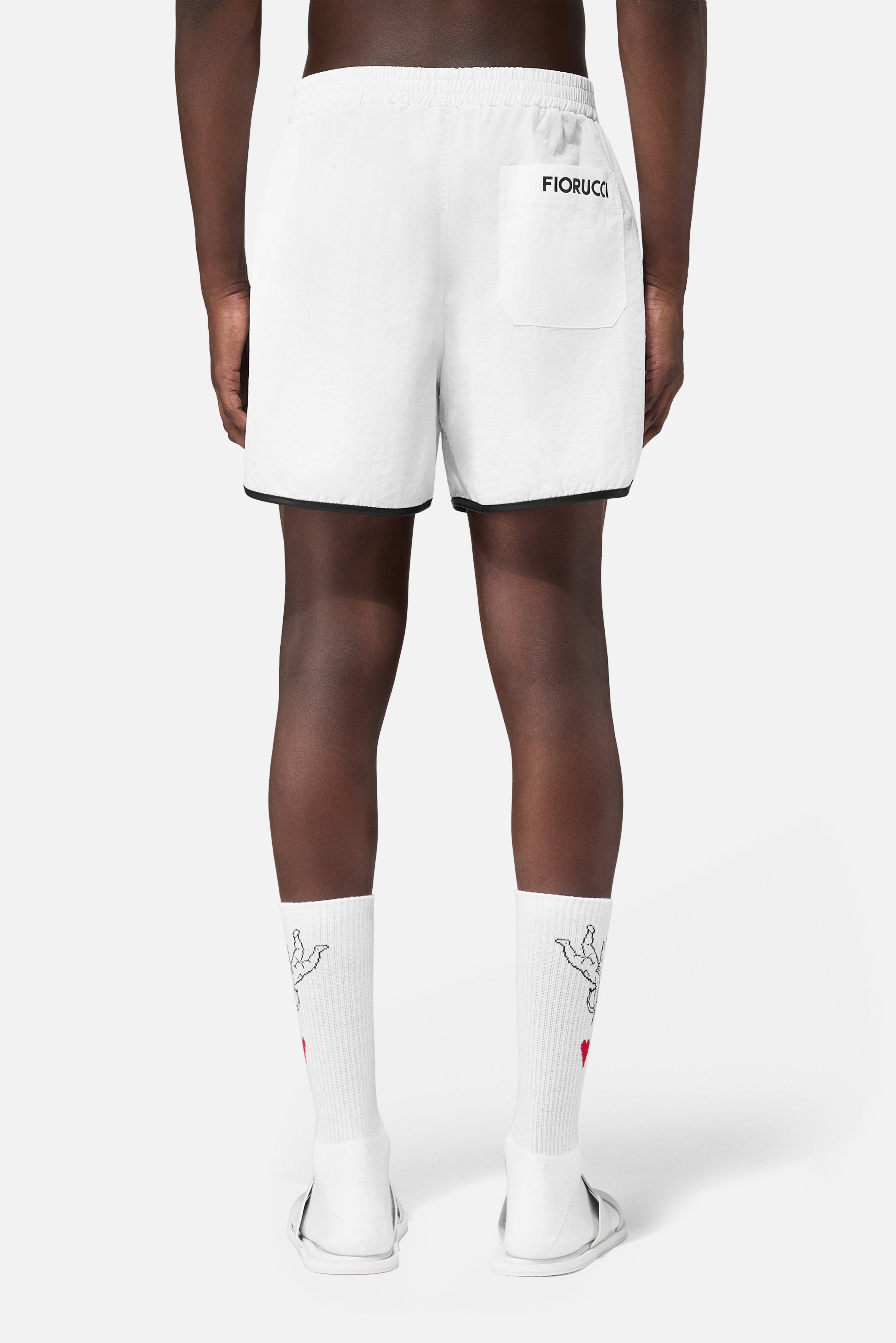 Double Cupid Shorts White