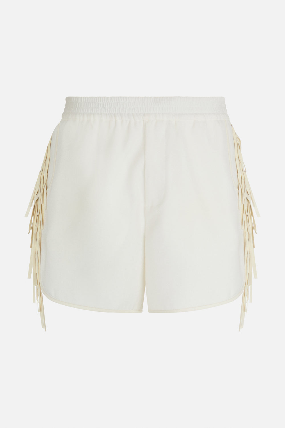 Fringe Shorts White