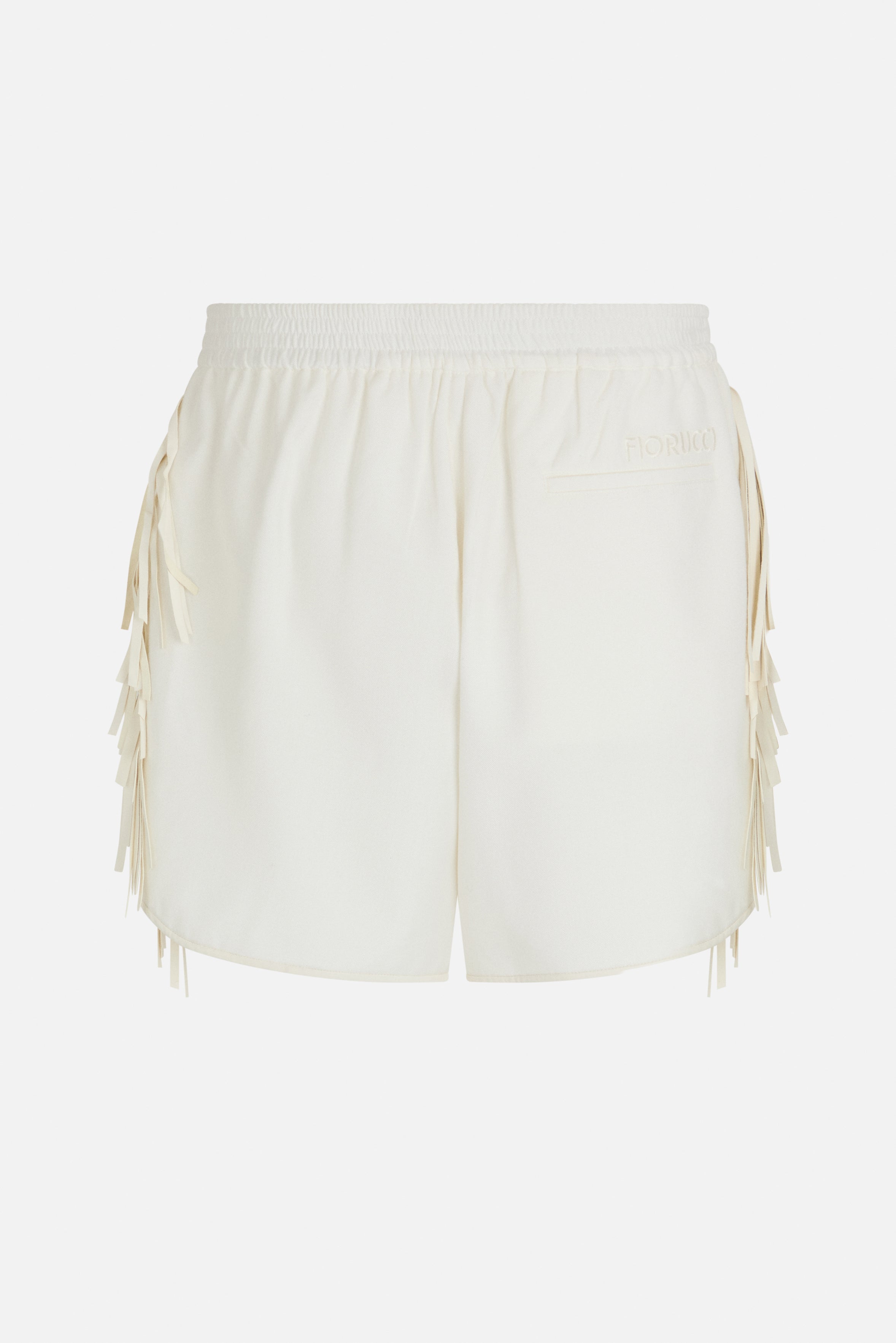 Fringe Shorts White