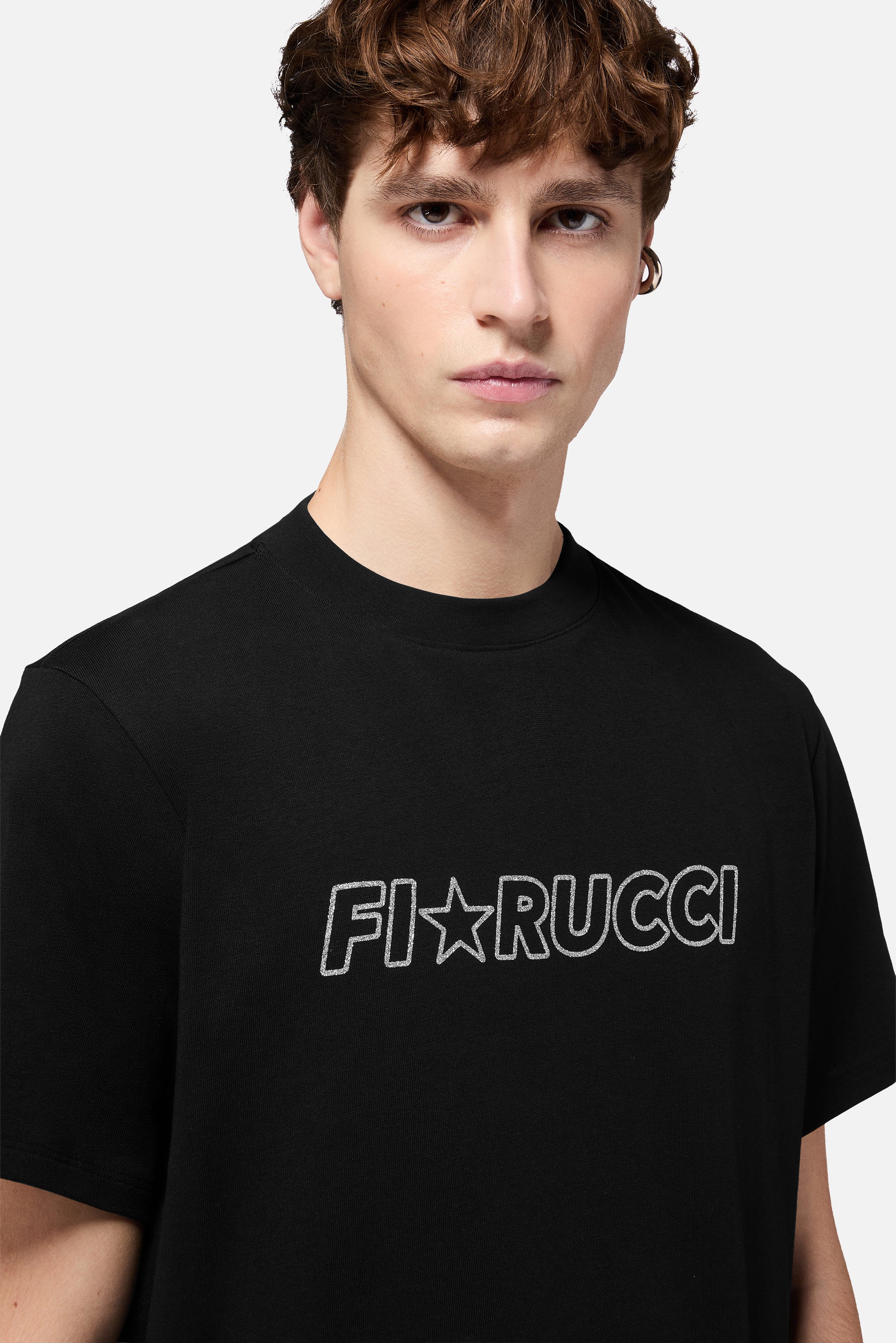 Glitter Star Logo Regular T-Shirt Black