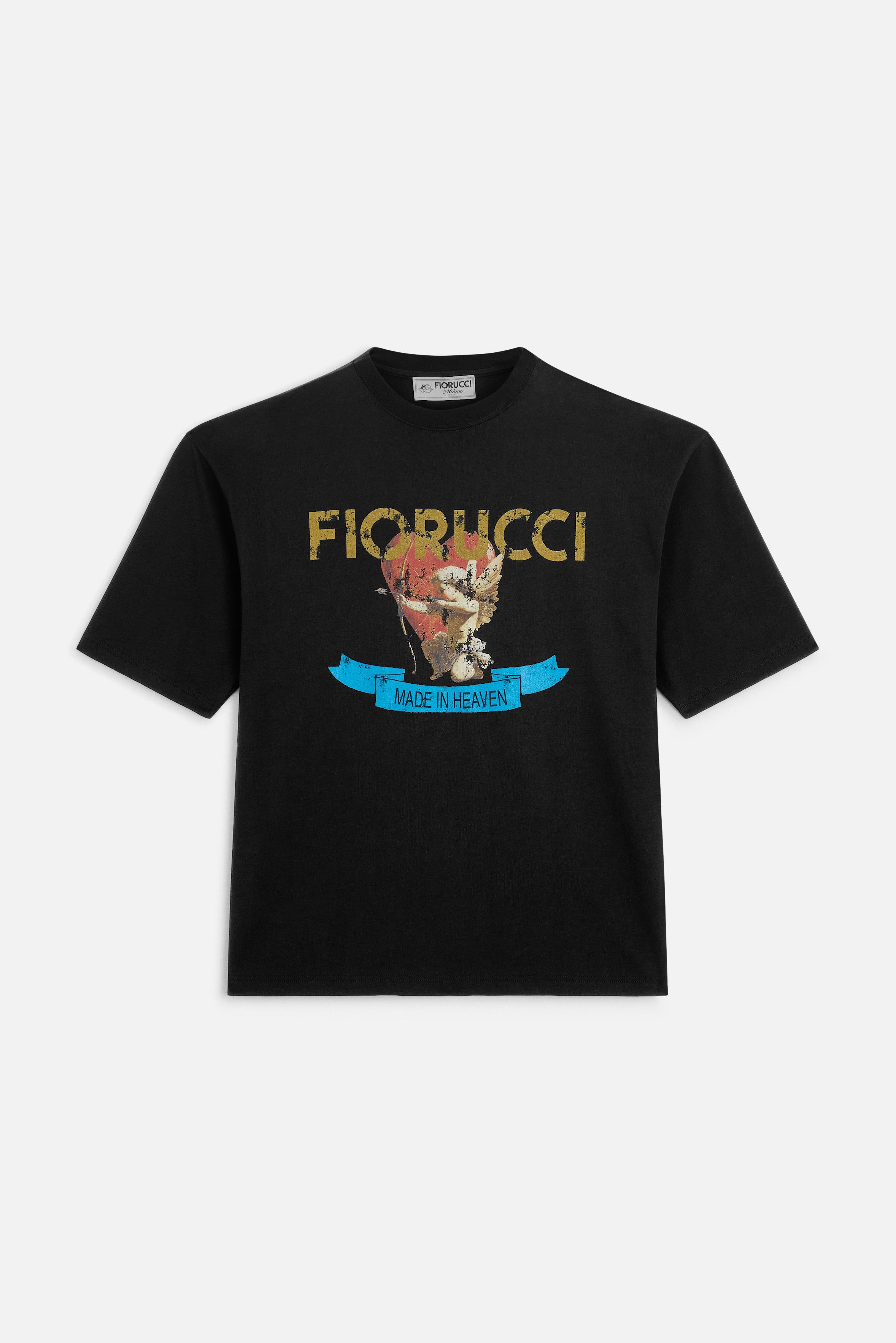 Rock Cupid Logo Relaxed T-Shirt Black | Fiorucci