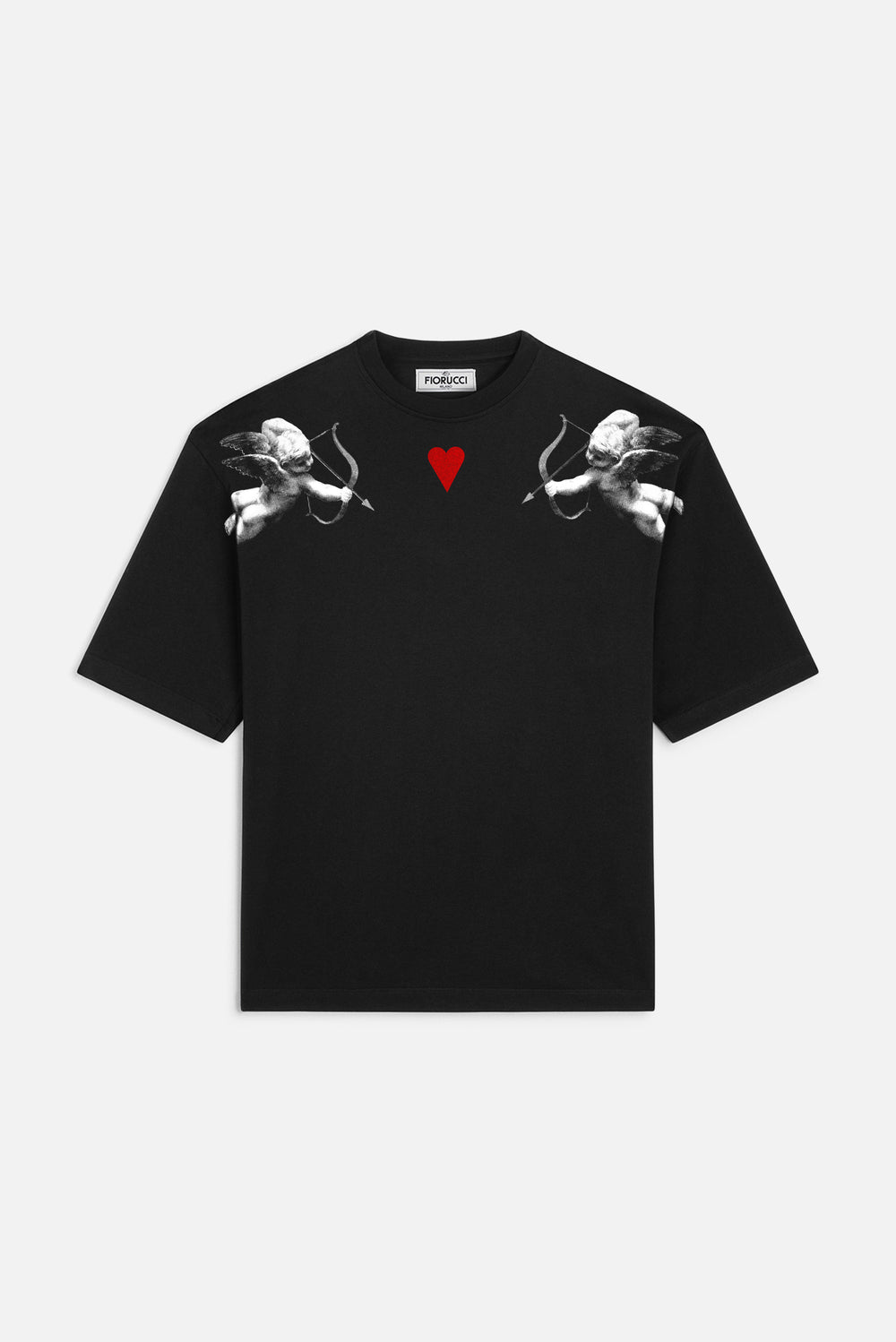 Double Cupid Relaxed T-Shirt Black