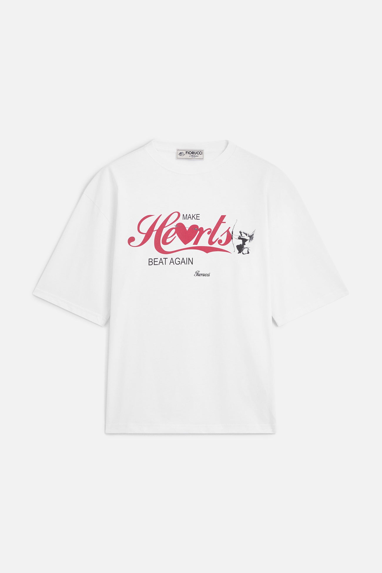 Make Hearts Beat Again Relaxed T-Shirt White