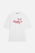 T-Shirt Relaxed Ultra Team Glitter Star Logo Bianca