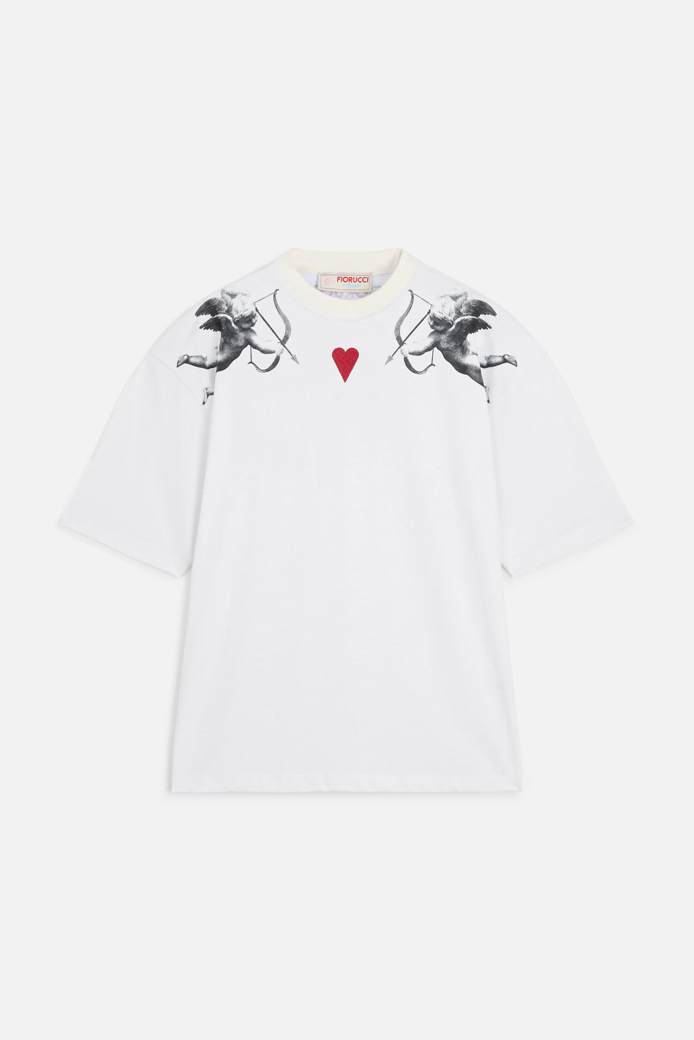 Double Cupid Relaxed T-Shirt White