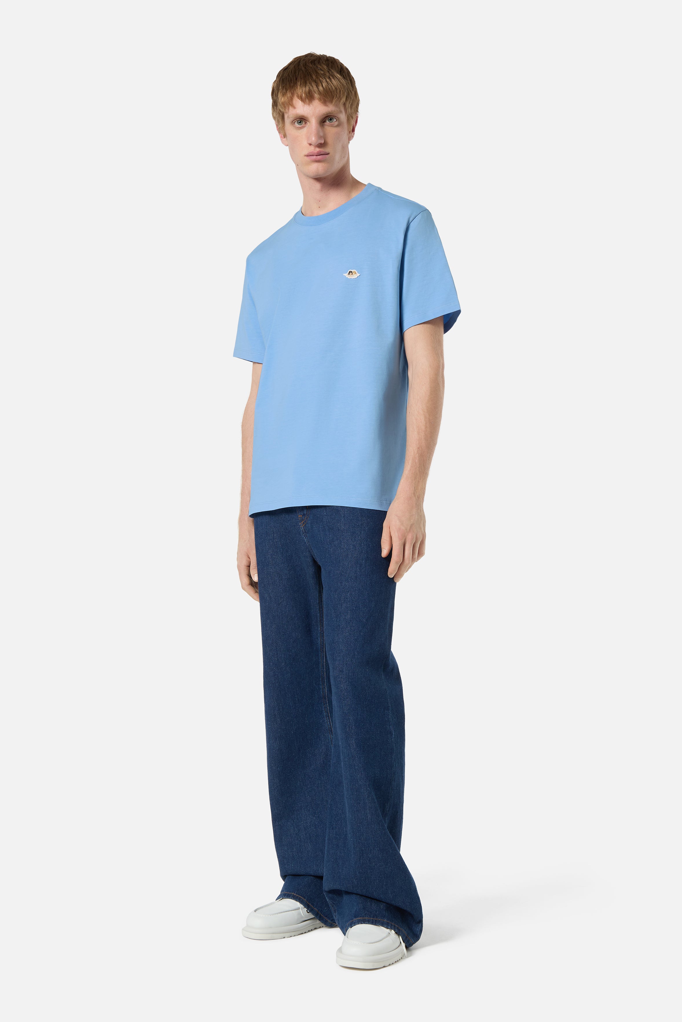 T-Shirt Regular Patch Angeli Azzurra