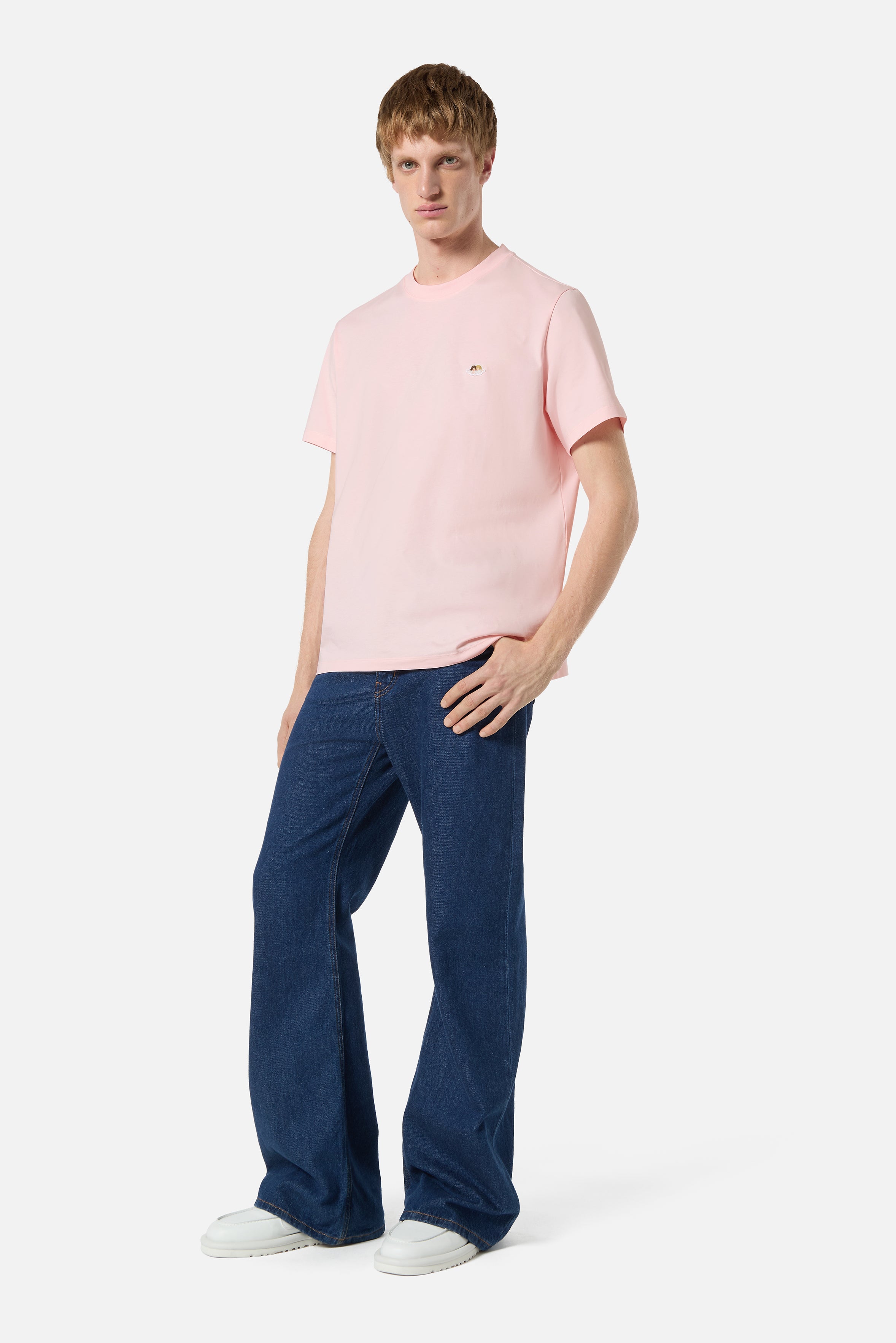 Angels Patch Regular T-Shirt Pink
