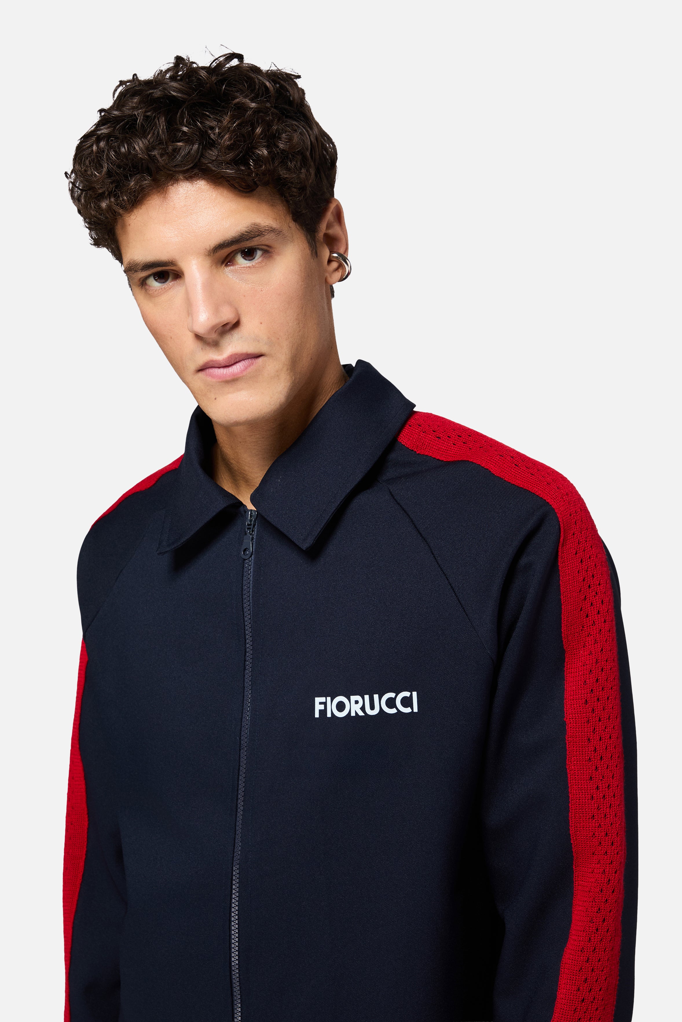 Double Cupid Collared Jacket Navy