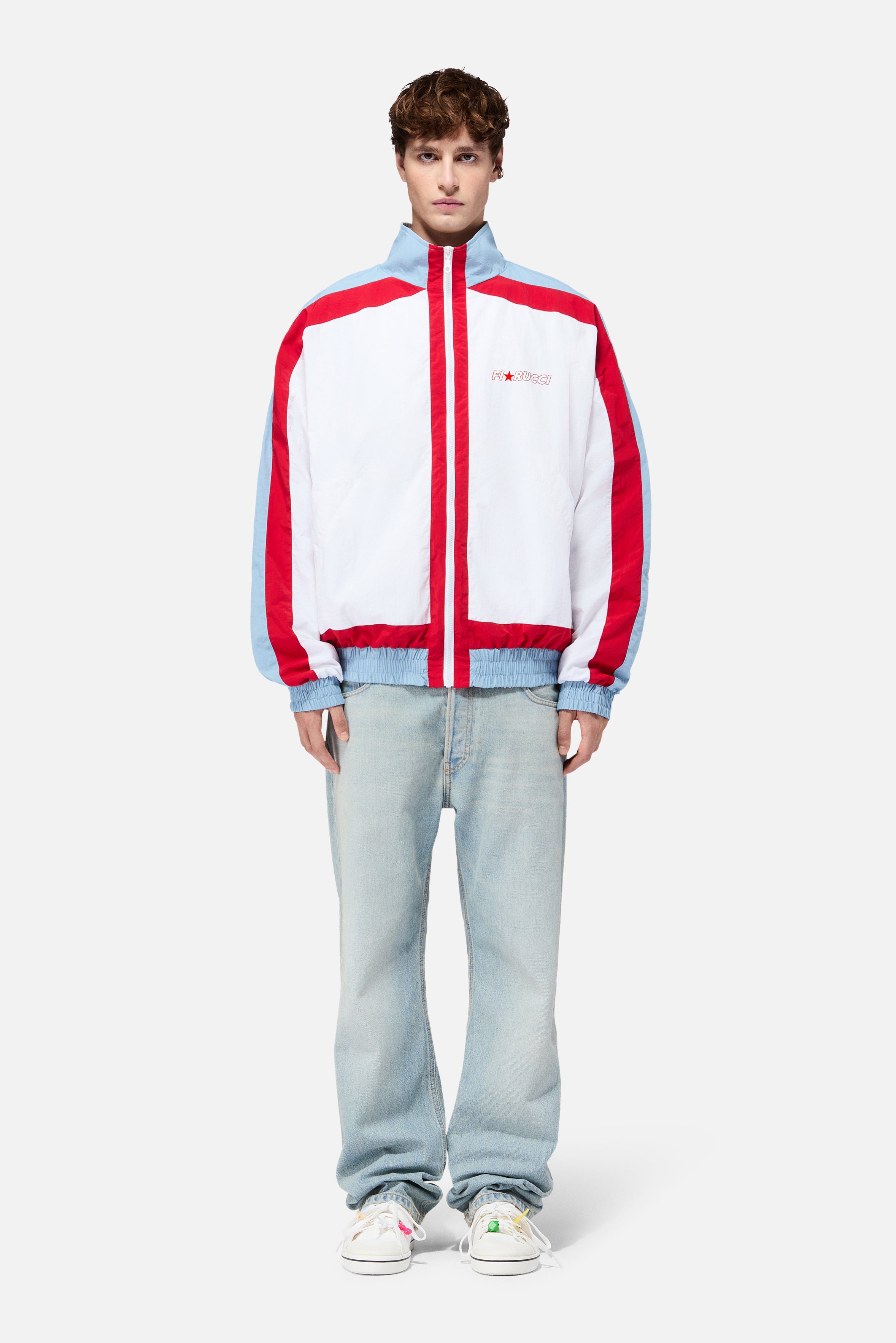 Star Logo Nylon Jacket White