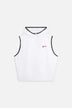 Heart Logo Hooded Vest White