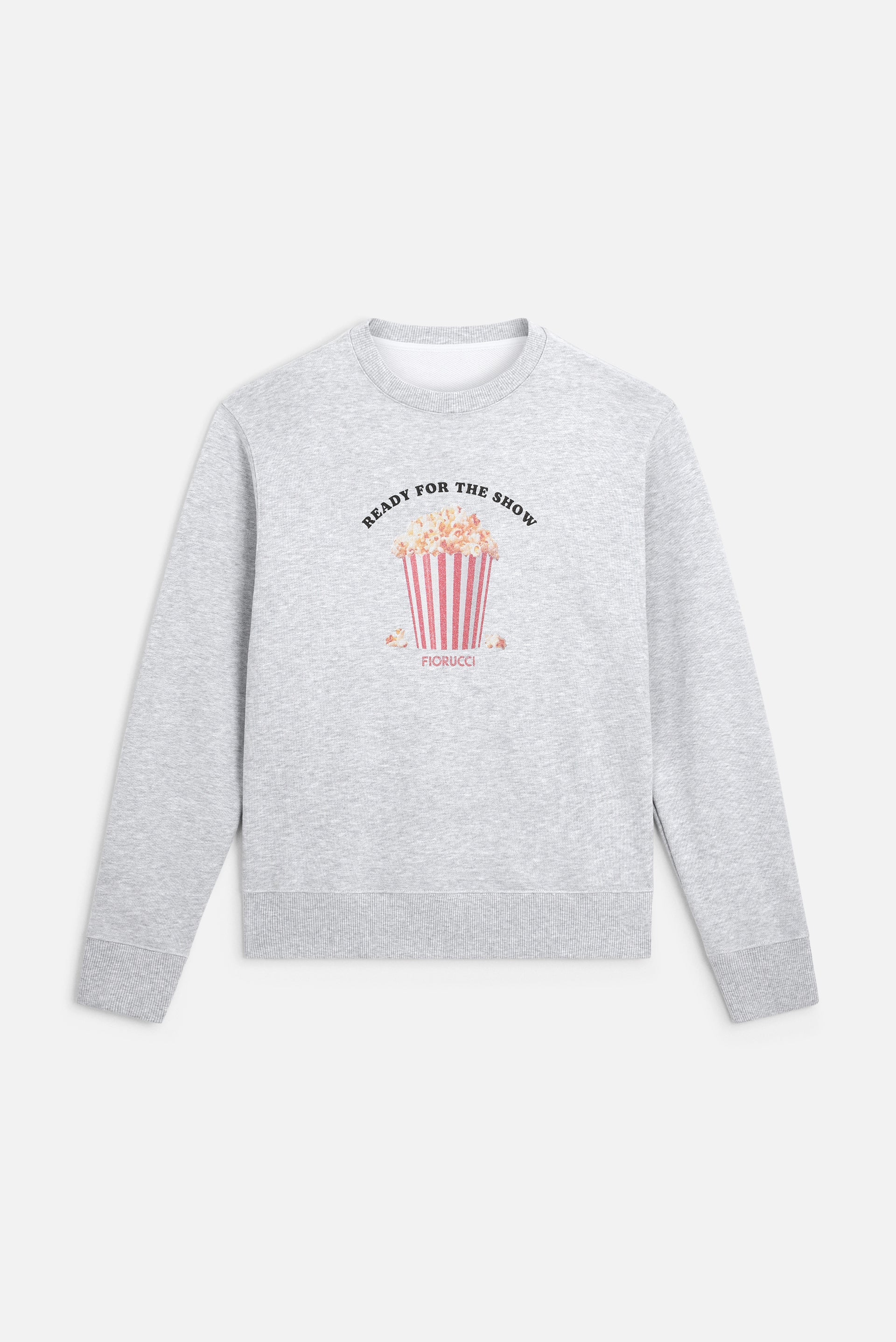 Popcorn Print Slim Sweatshirt
