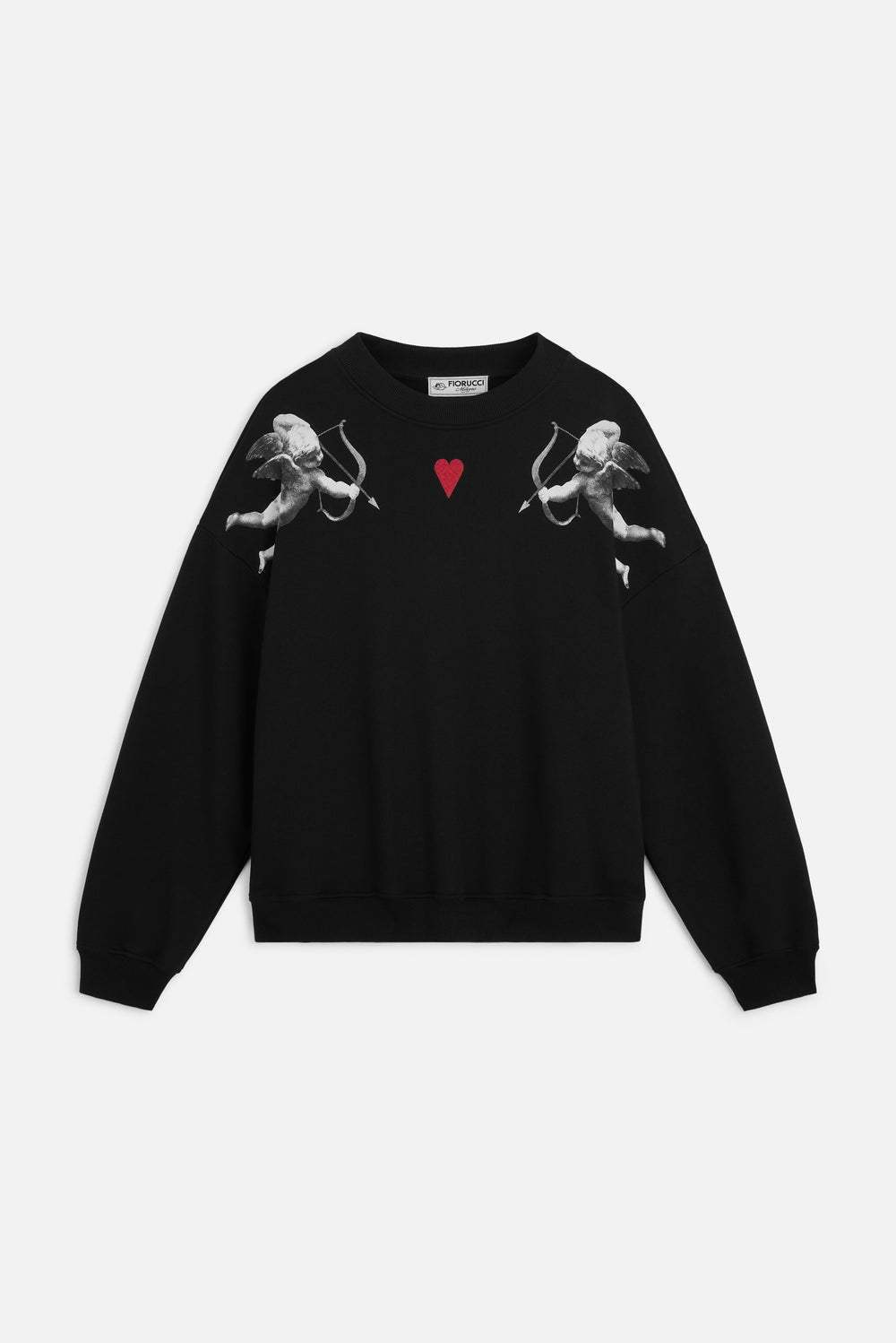 Double Cupid Relaxed Sweatshirt Black