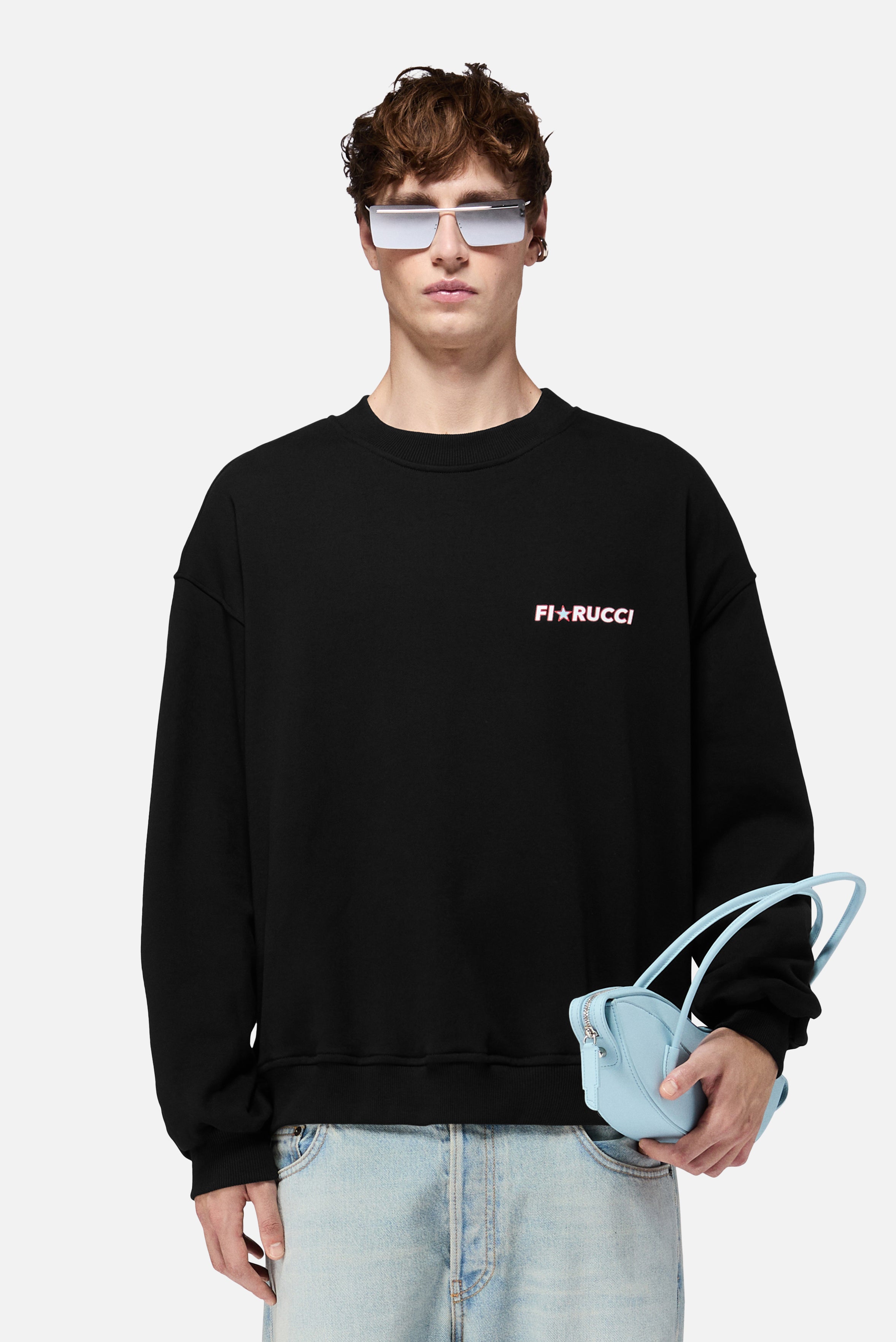 Star Logo Relaxed Sweatshirt Black