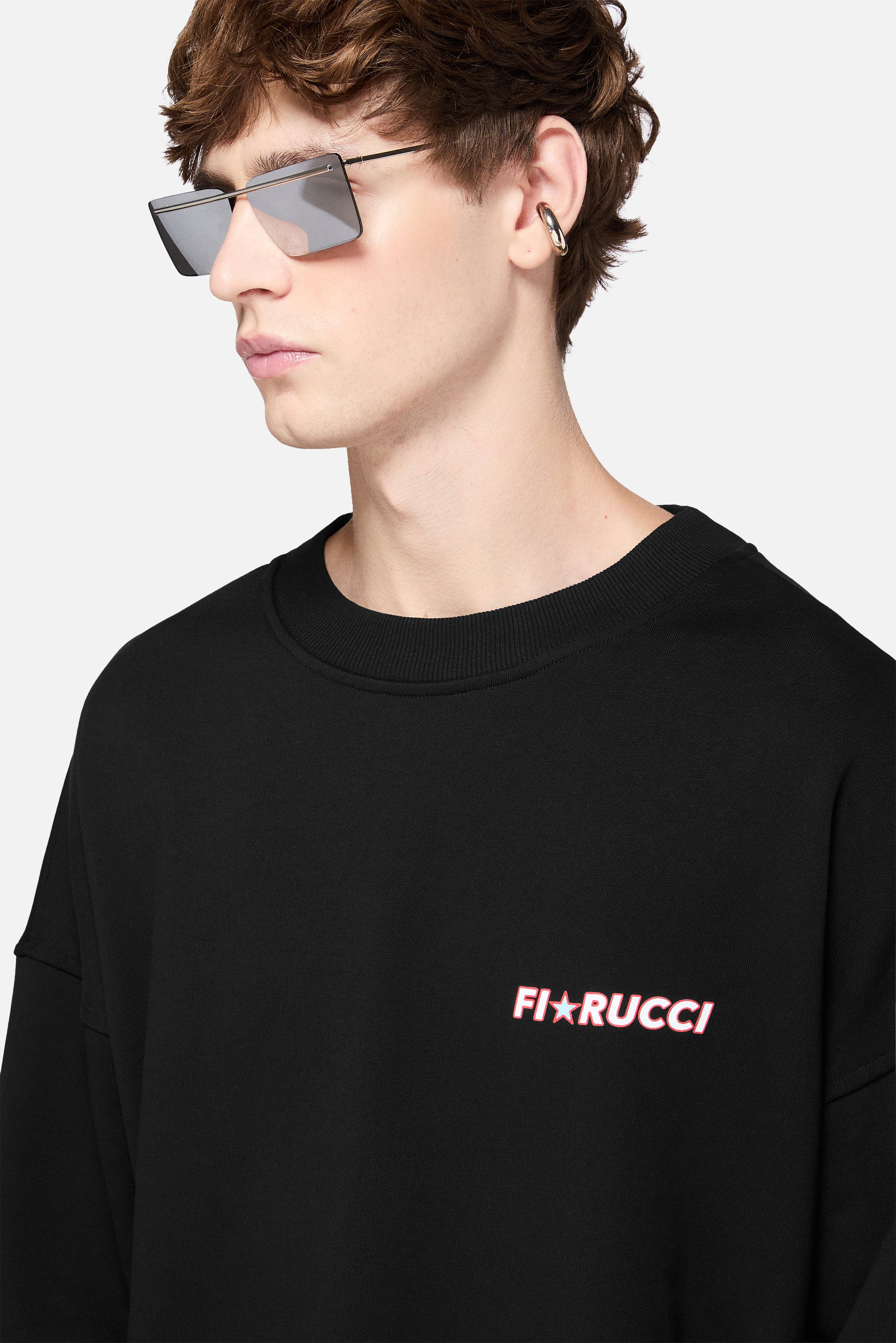 Star Logo Relaxed Sweatshirt Black