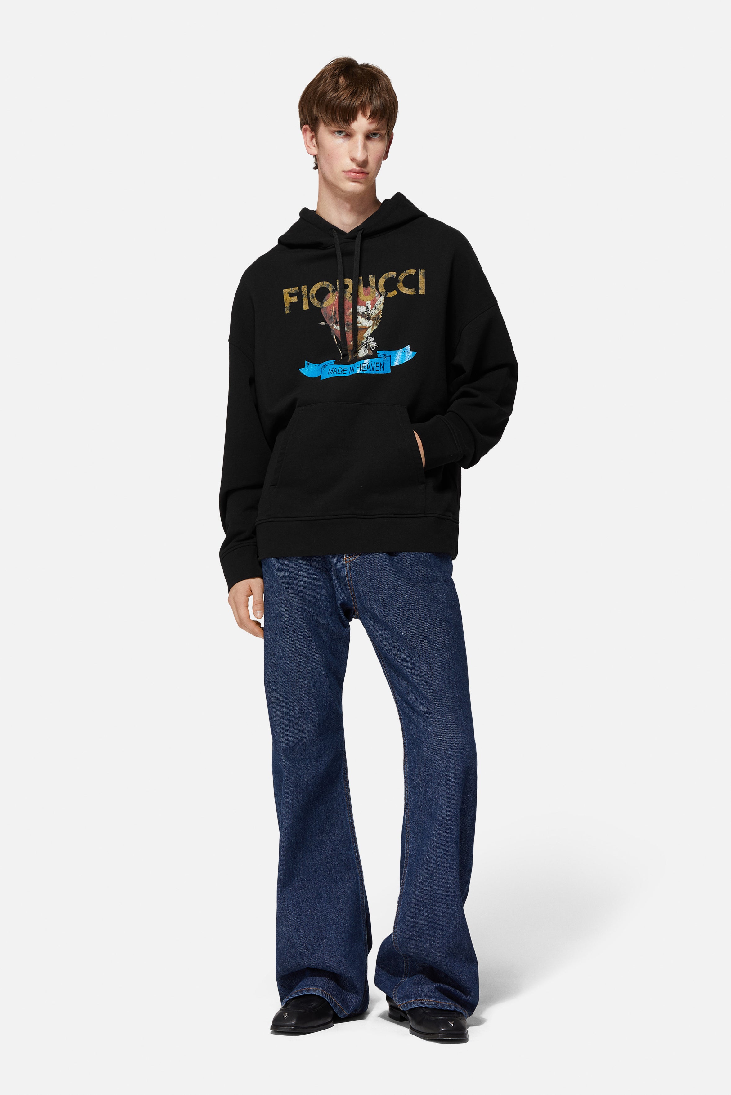 Rock Cupid Relaxed Hoodie Black