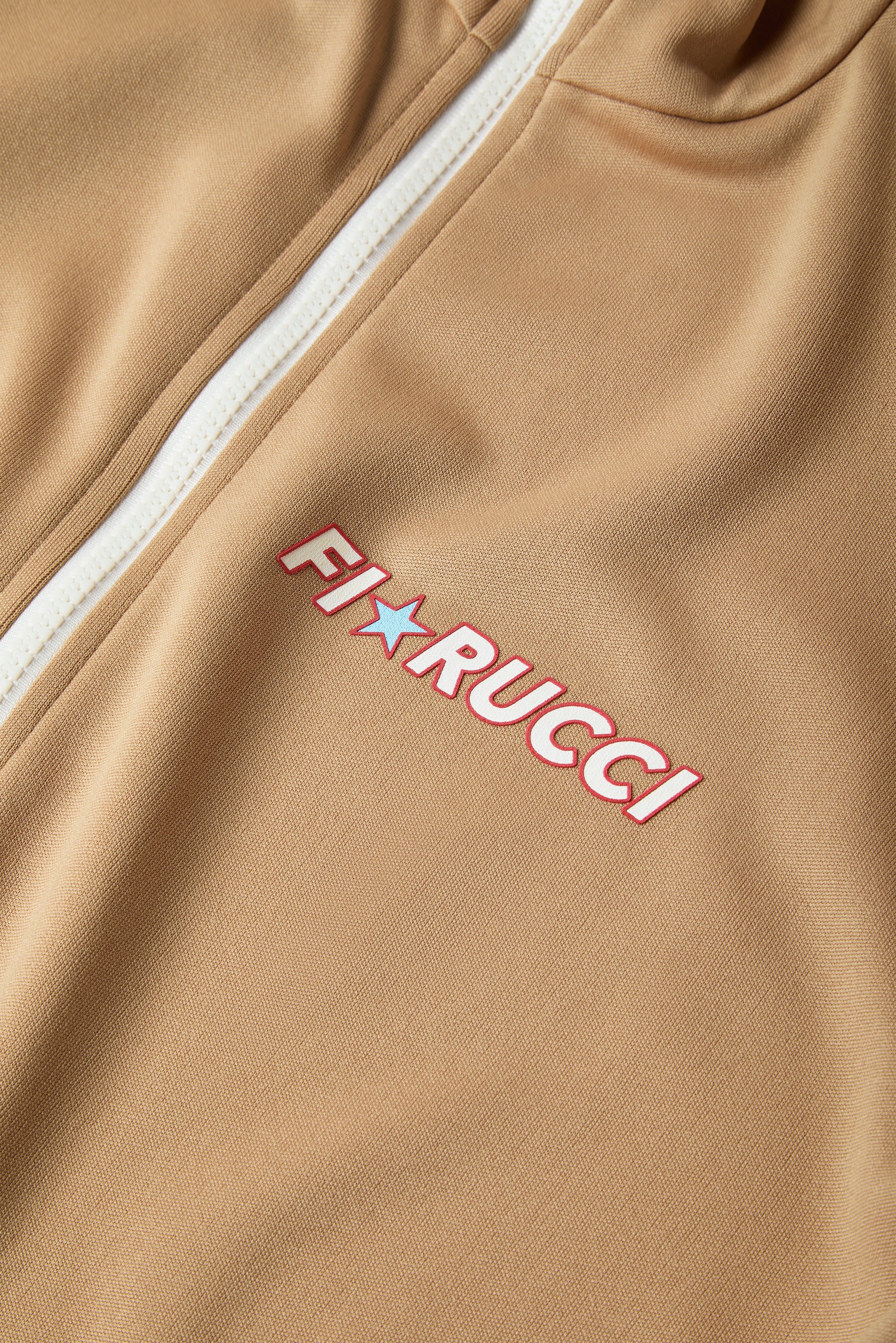 Star Logo Track Sweatshirt Beige