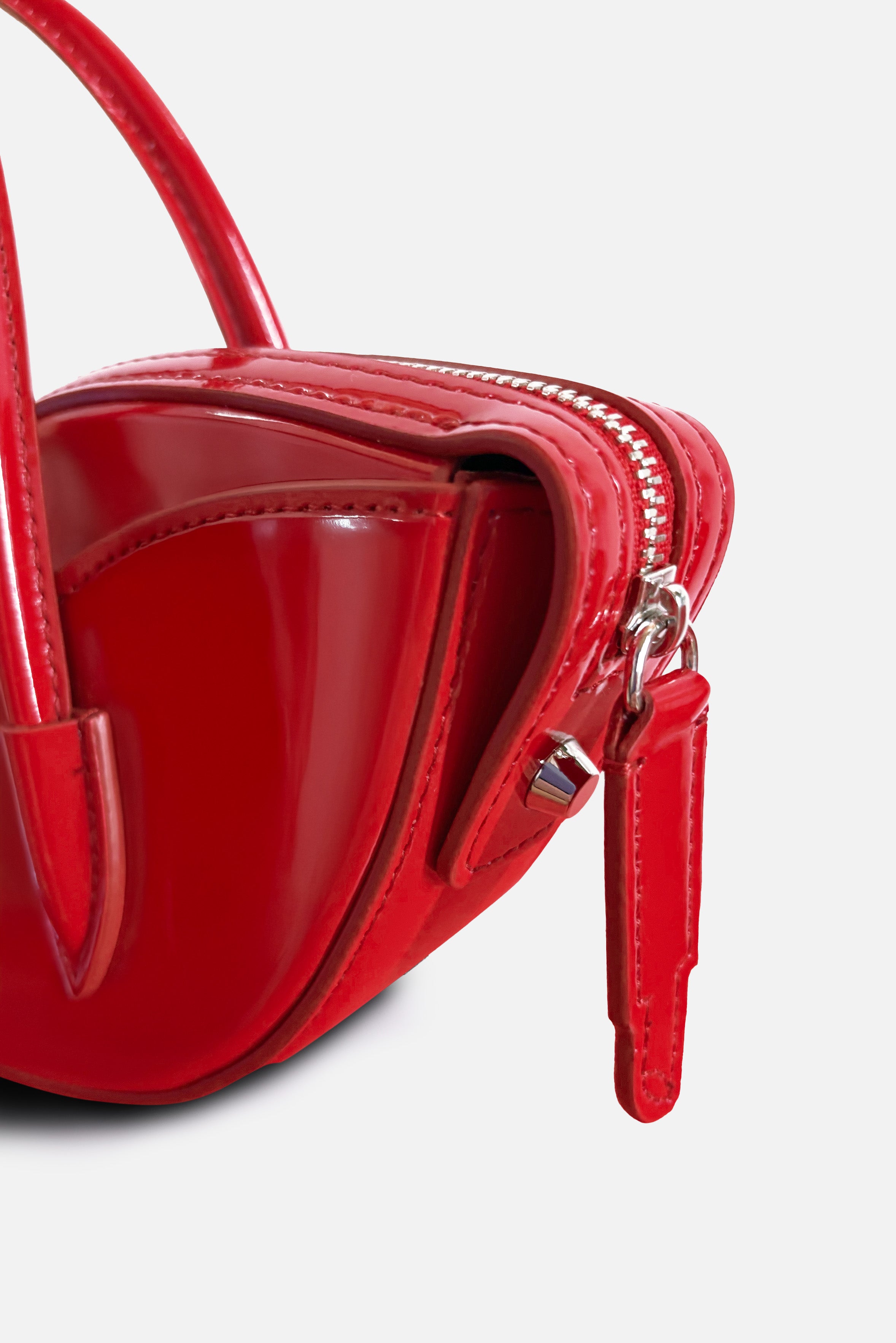 Mini Lips Bag Vinyl Red