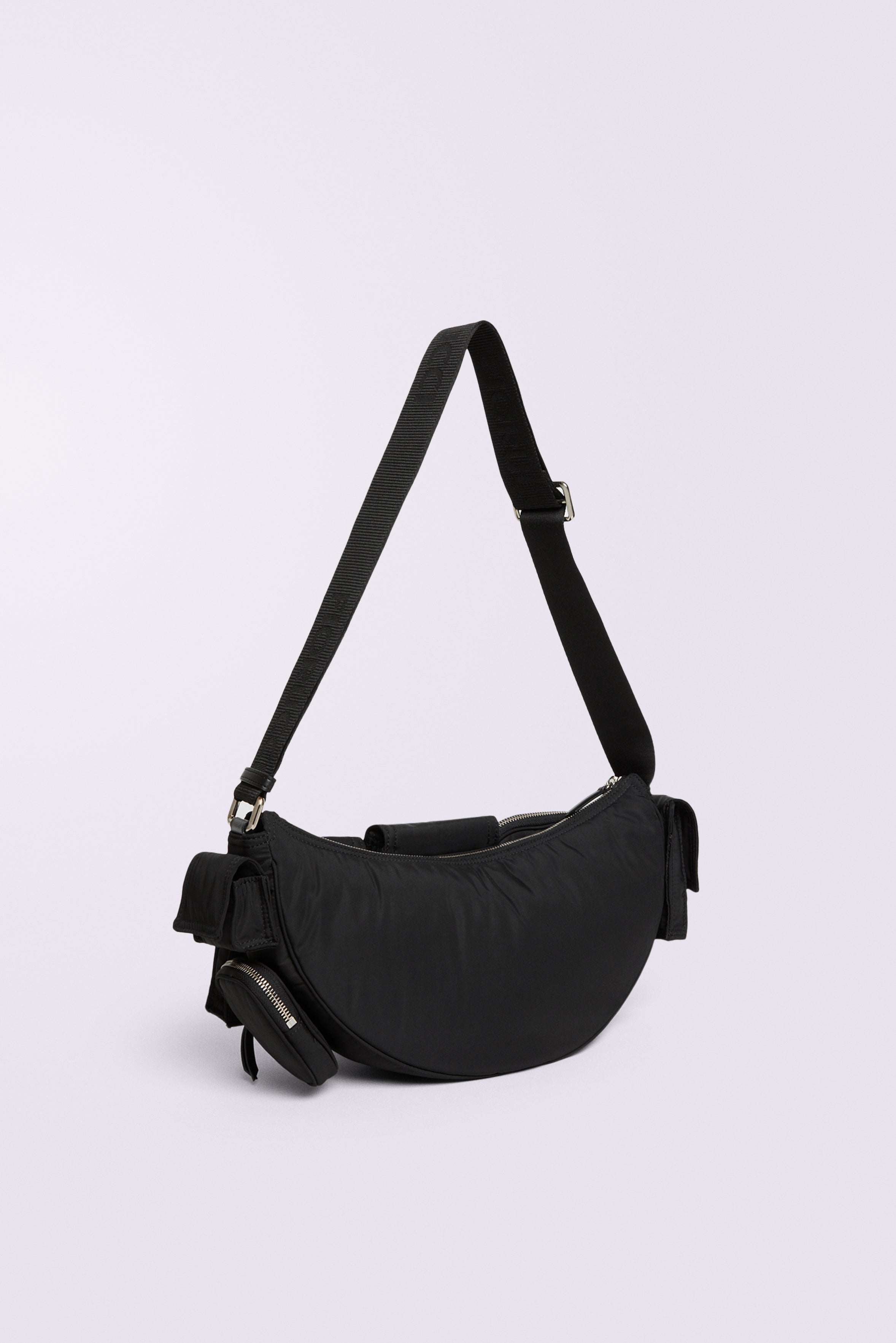 Super Pocket Recycled Nylon Bag Black