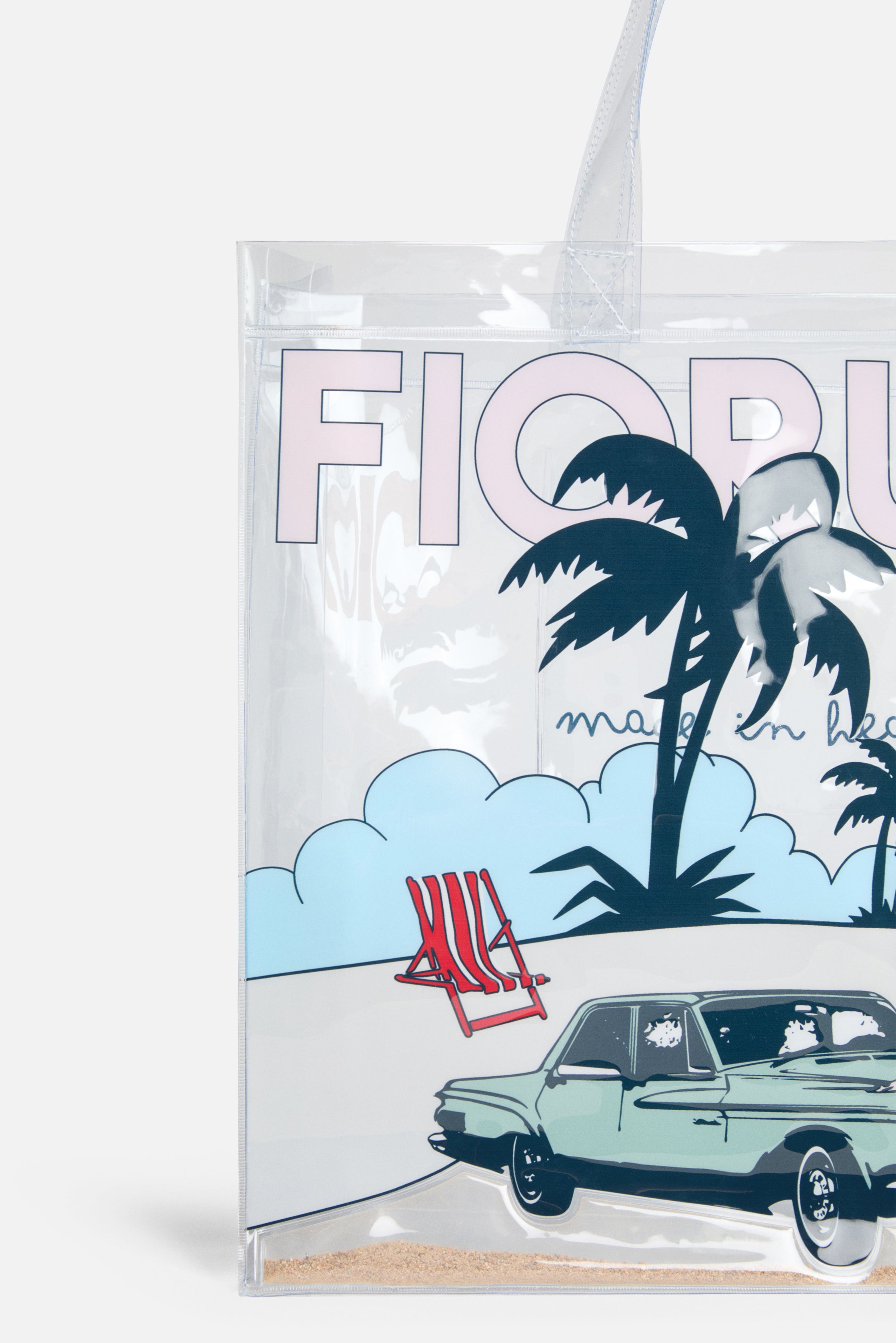 Logo Pin Up Car Tote Bag Multi