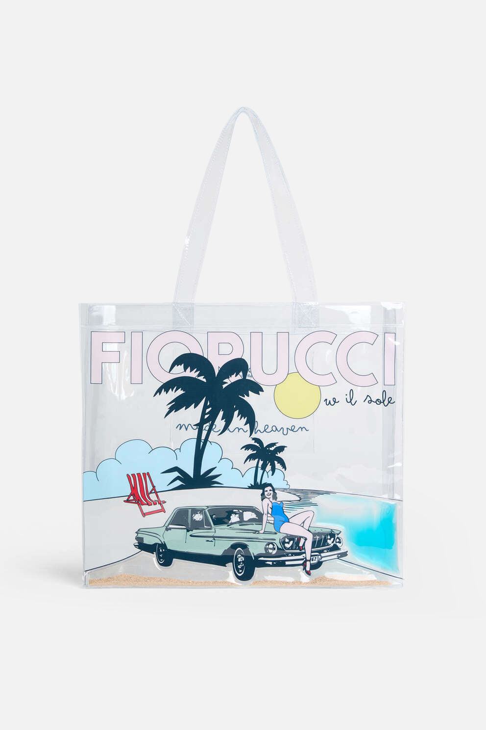 Logo Pin Up Car Tote Bag Multi