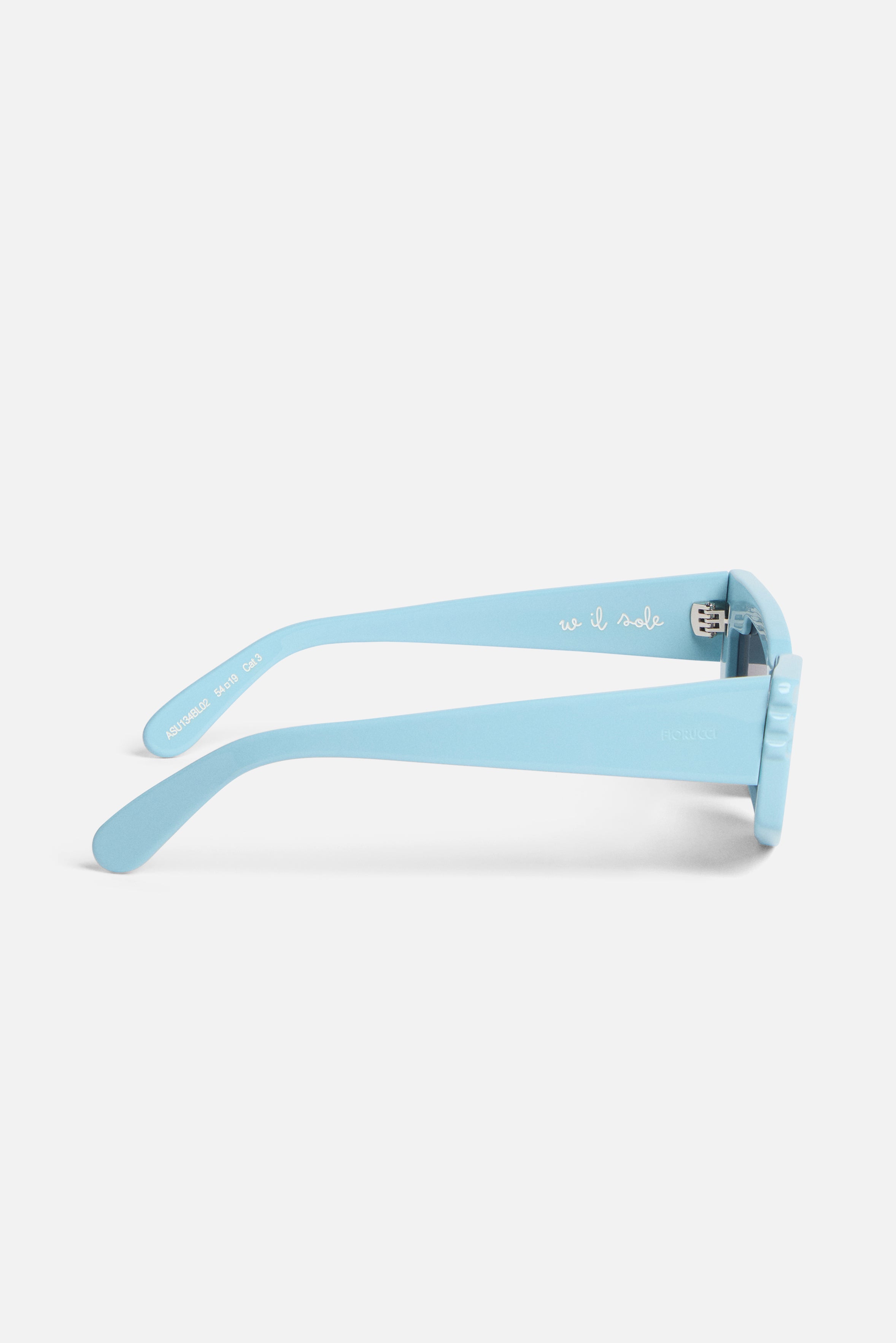 Rectangular Wing Sunglasses Blue