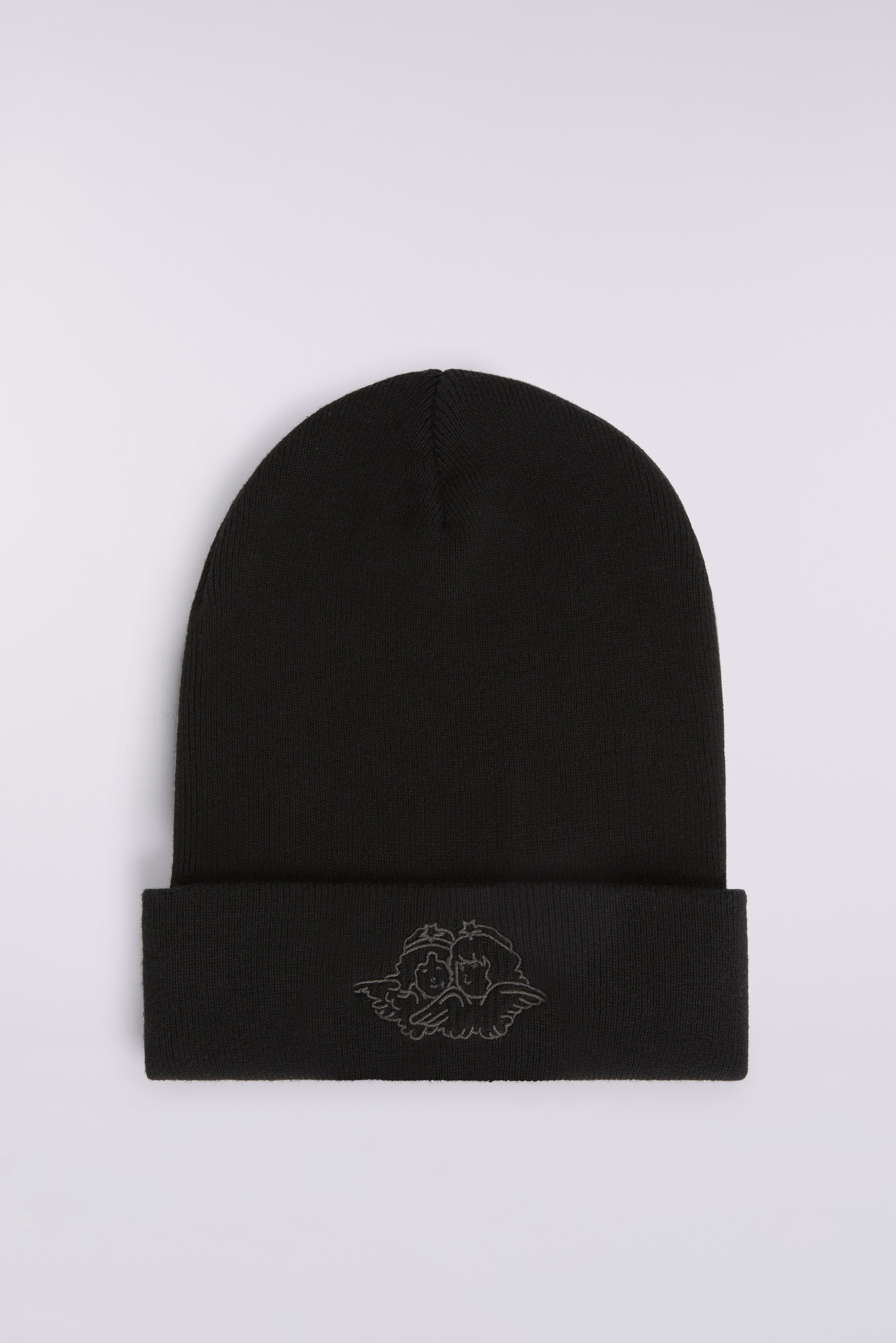 Angels Embroidered Beanie Black