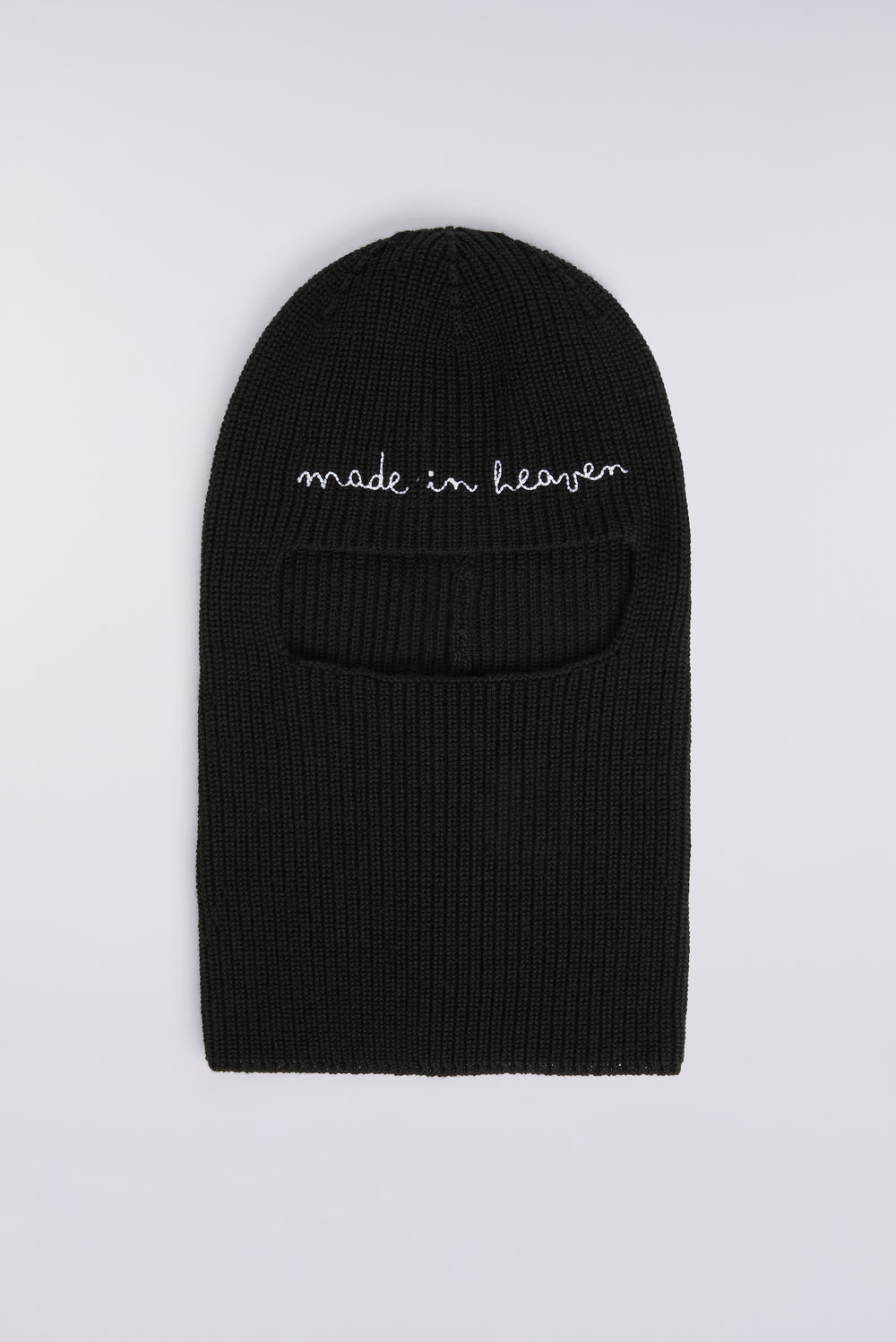 Embroidered Balaklava Black