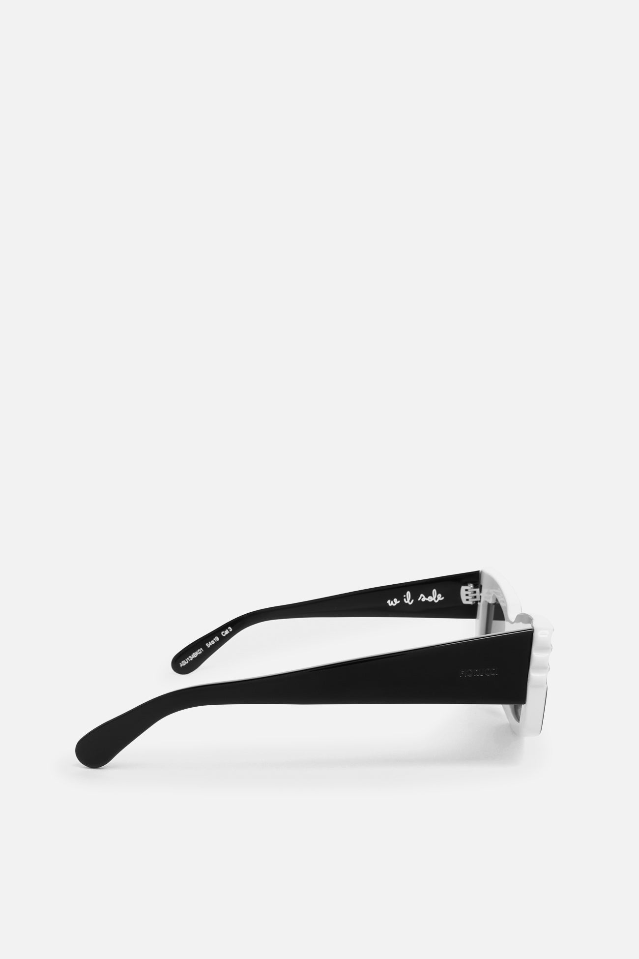 Rectangular Wing Sunglasses Black