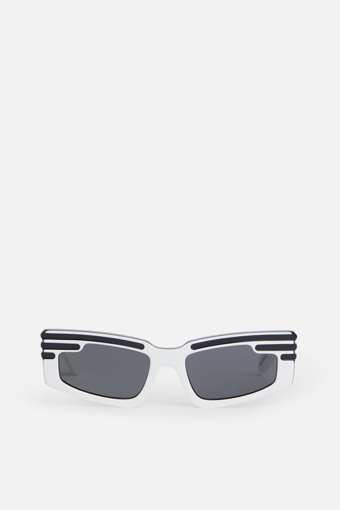 Rectangular Wing Sunglasses White