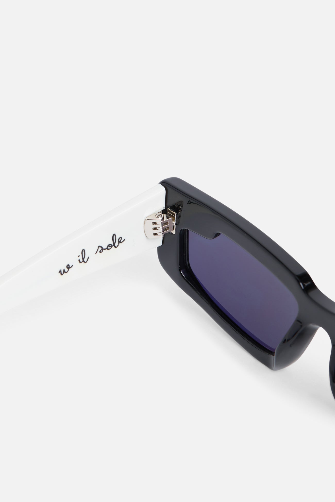 Rectangular Wing Sunglasses White