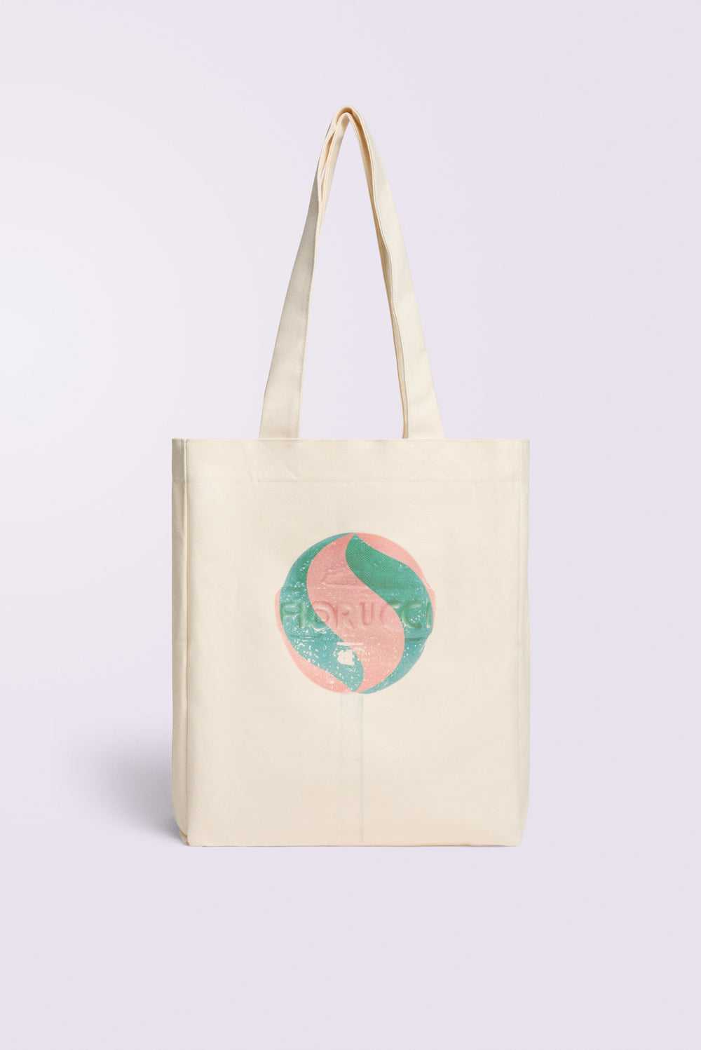 Lollipop Graphic Tote Bag Off White