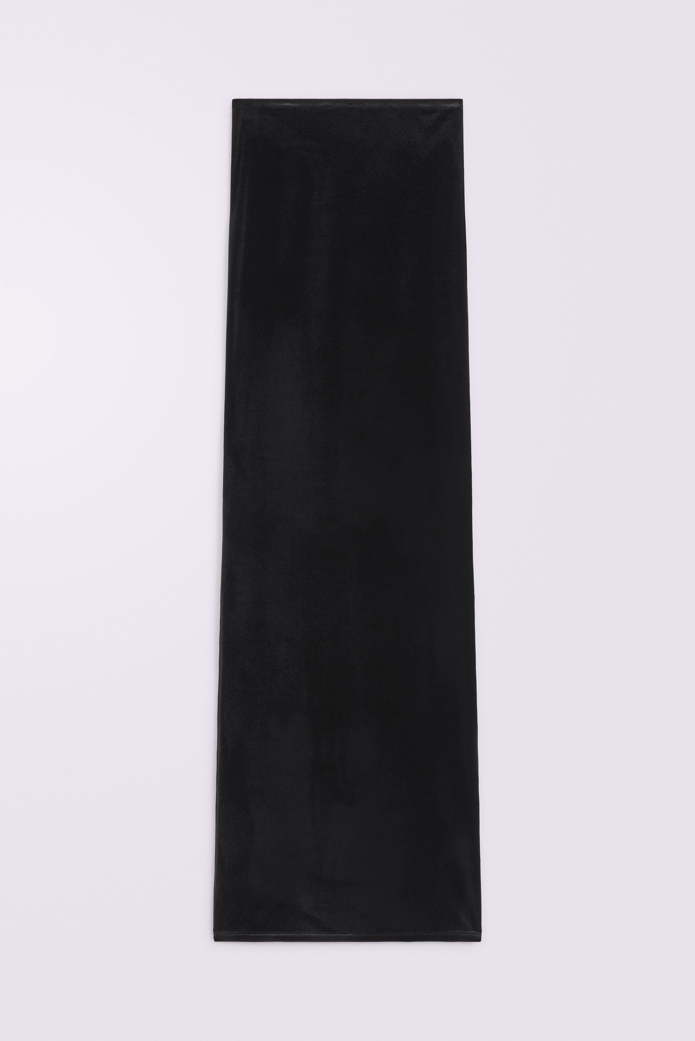 Heart Velour Maxi Skirt Black
