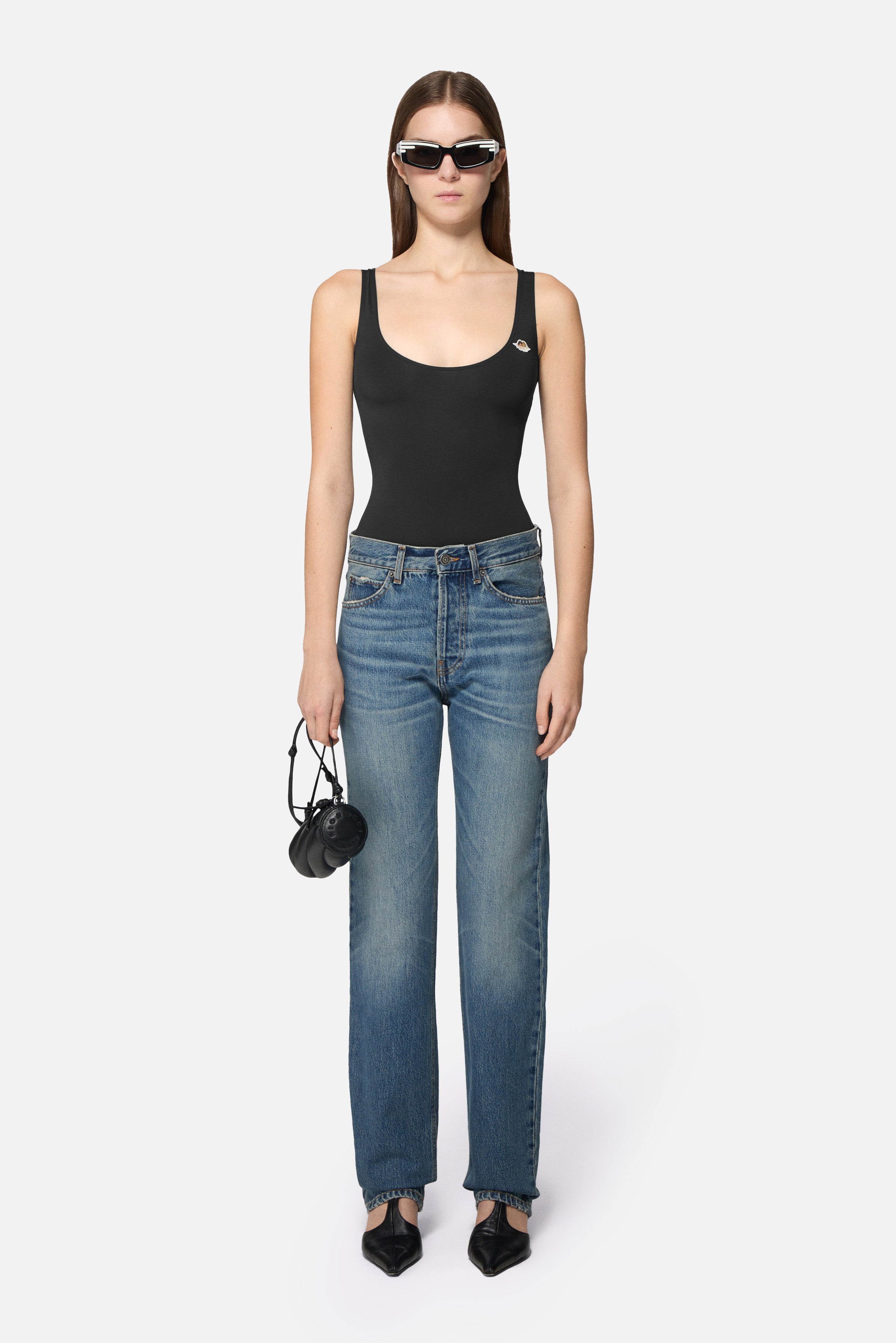 Straight Fit Jeans Mid Blue