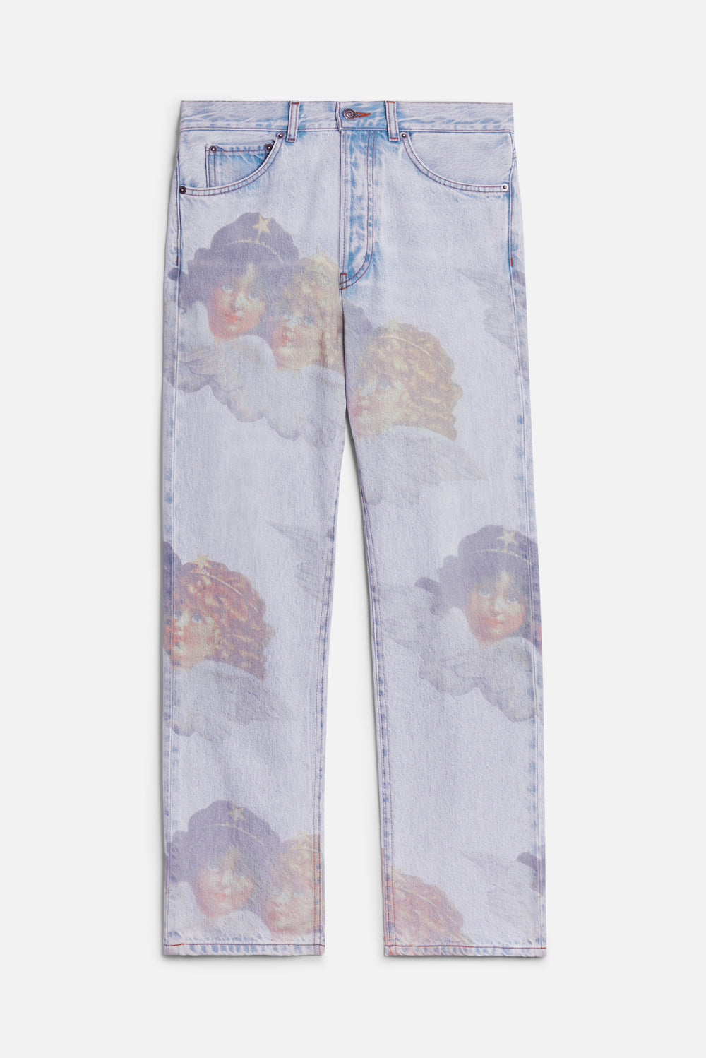 Angels Straight Fit Jeans Bleach Blue