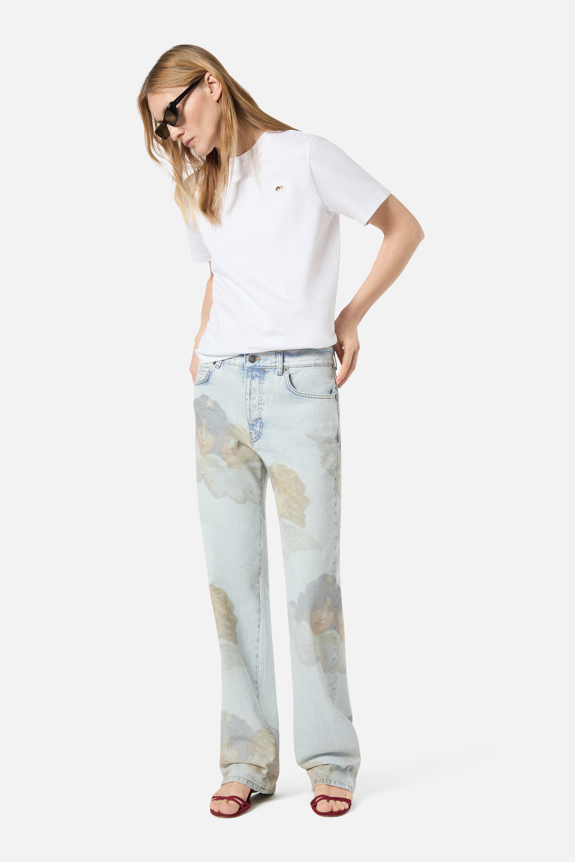 Angels Straight Fit Jeans Bleach Blue