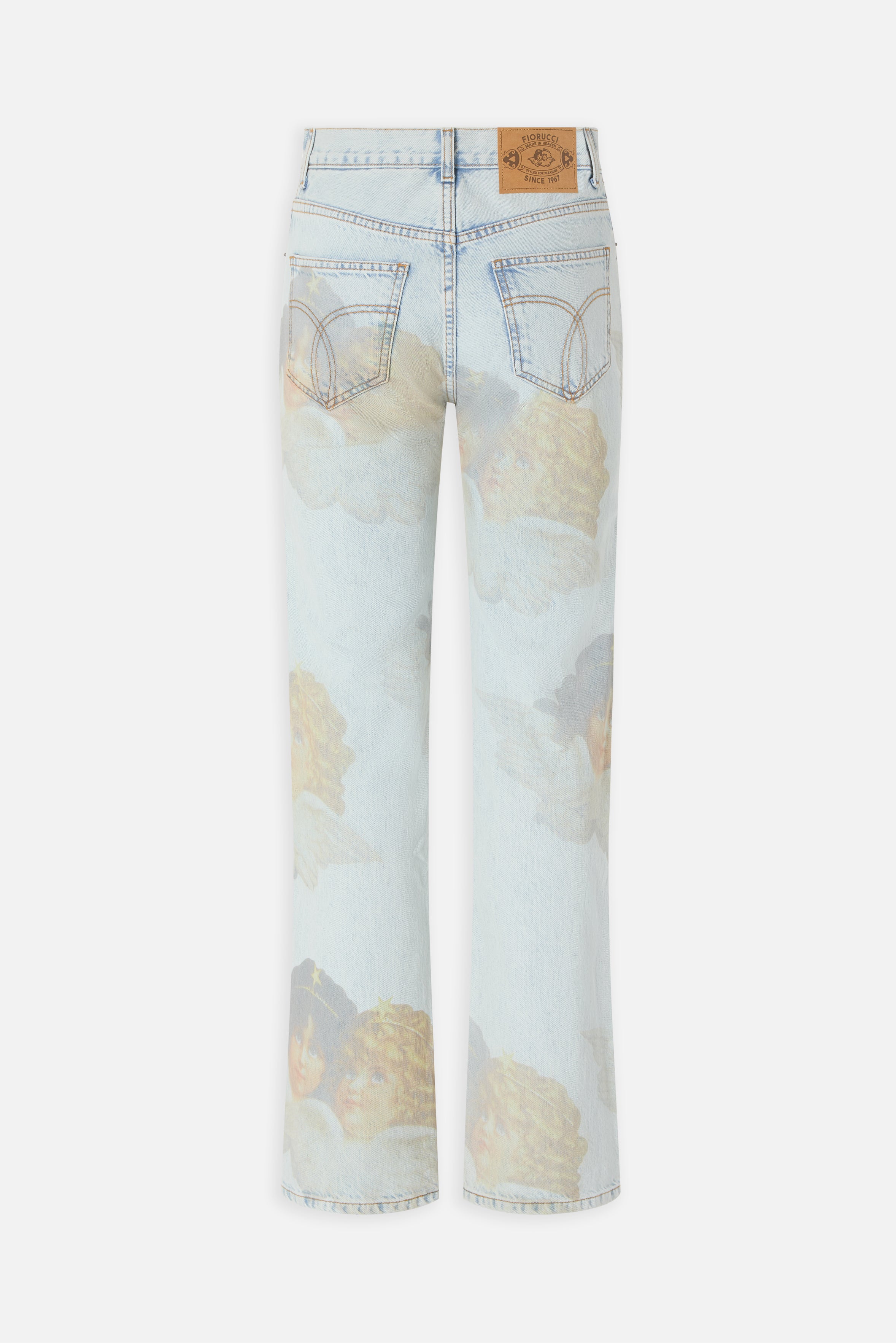 Angels Straight Fit Jeans Bleach Blue