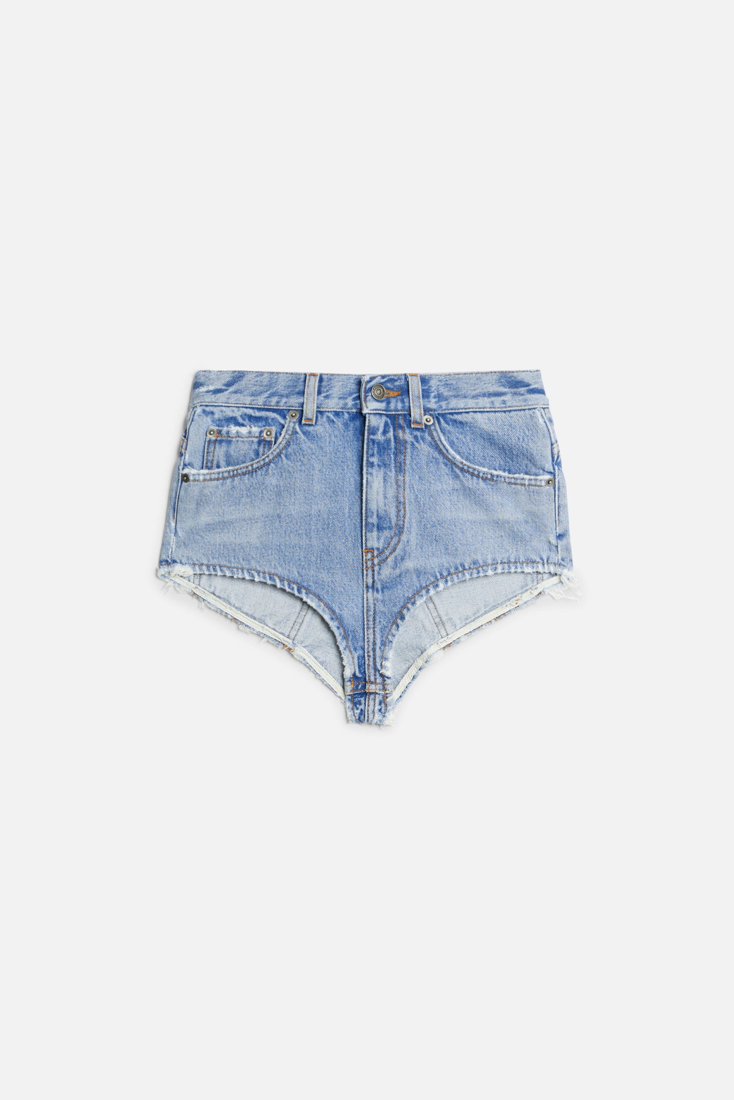 Denim Hot Pants Light Blue