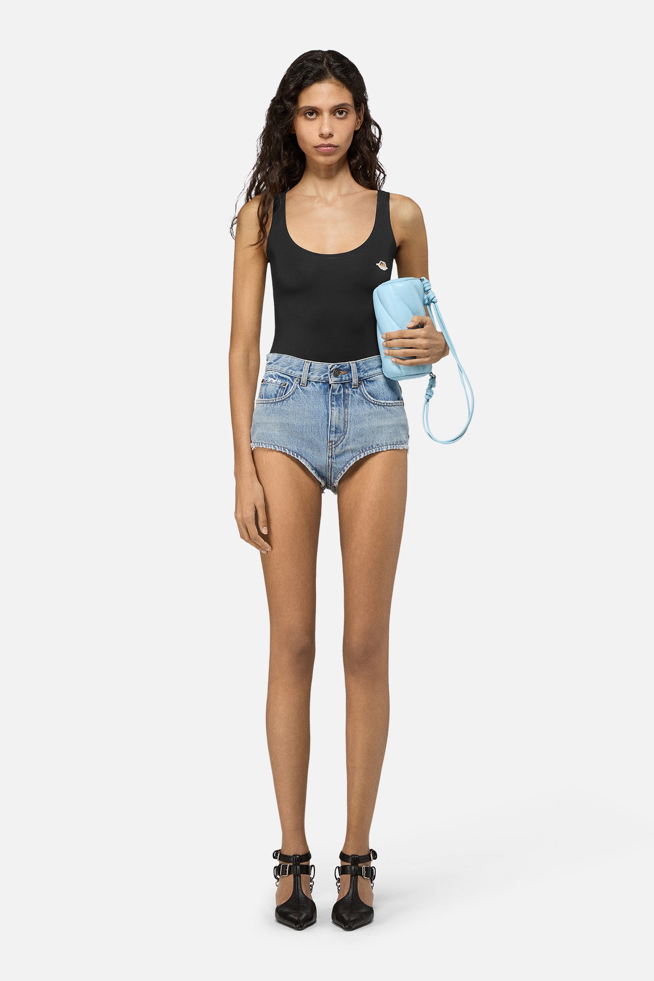 Denim Hot Pants Light Blue | Fiorucci Official Online Store