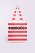Striped Logo Tote Bag Red