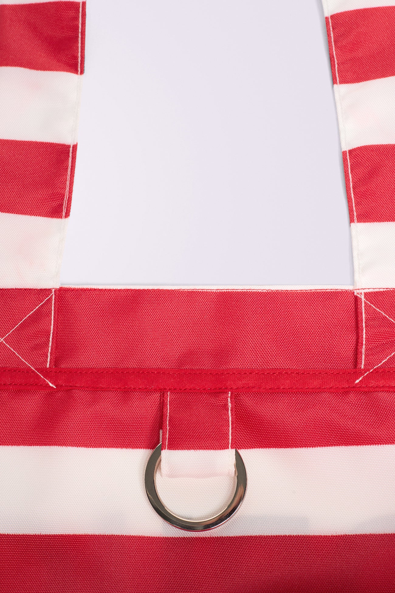 Striped Logo Tote Bag Red